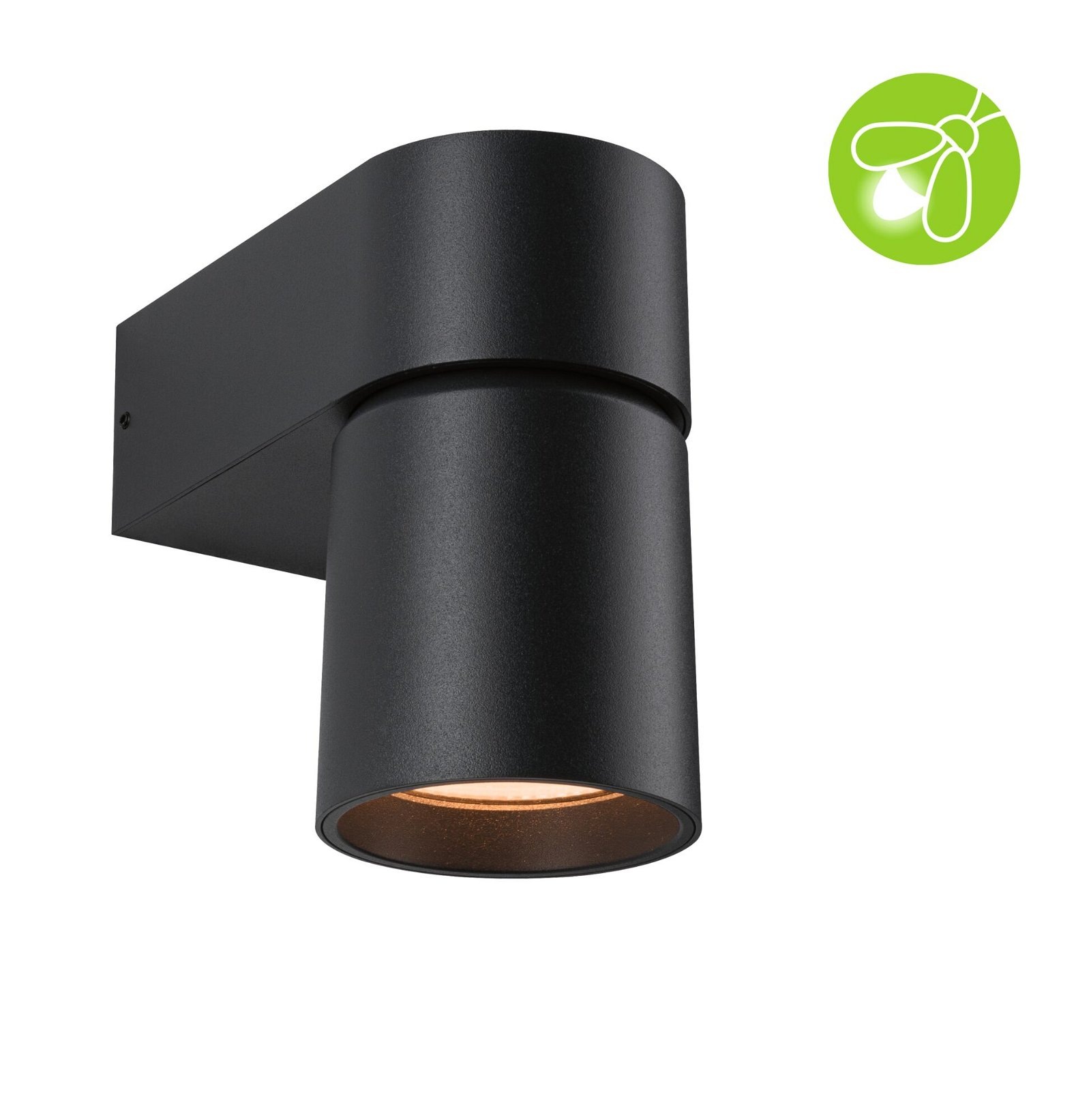 Paulmann LED Außen-Wandleuchte »Kimu IP44 80mm 2200K 7,8W 500lm 230V 70° Anthrazit Aluminium«, 1 flammig, insektenfreundlich