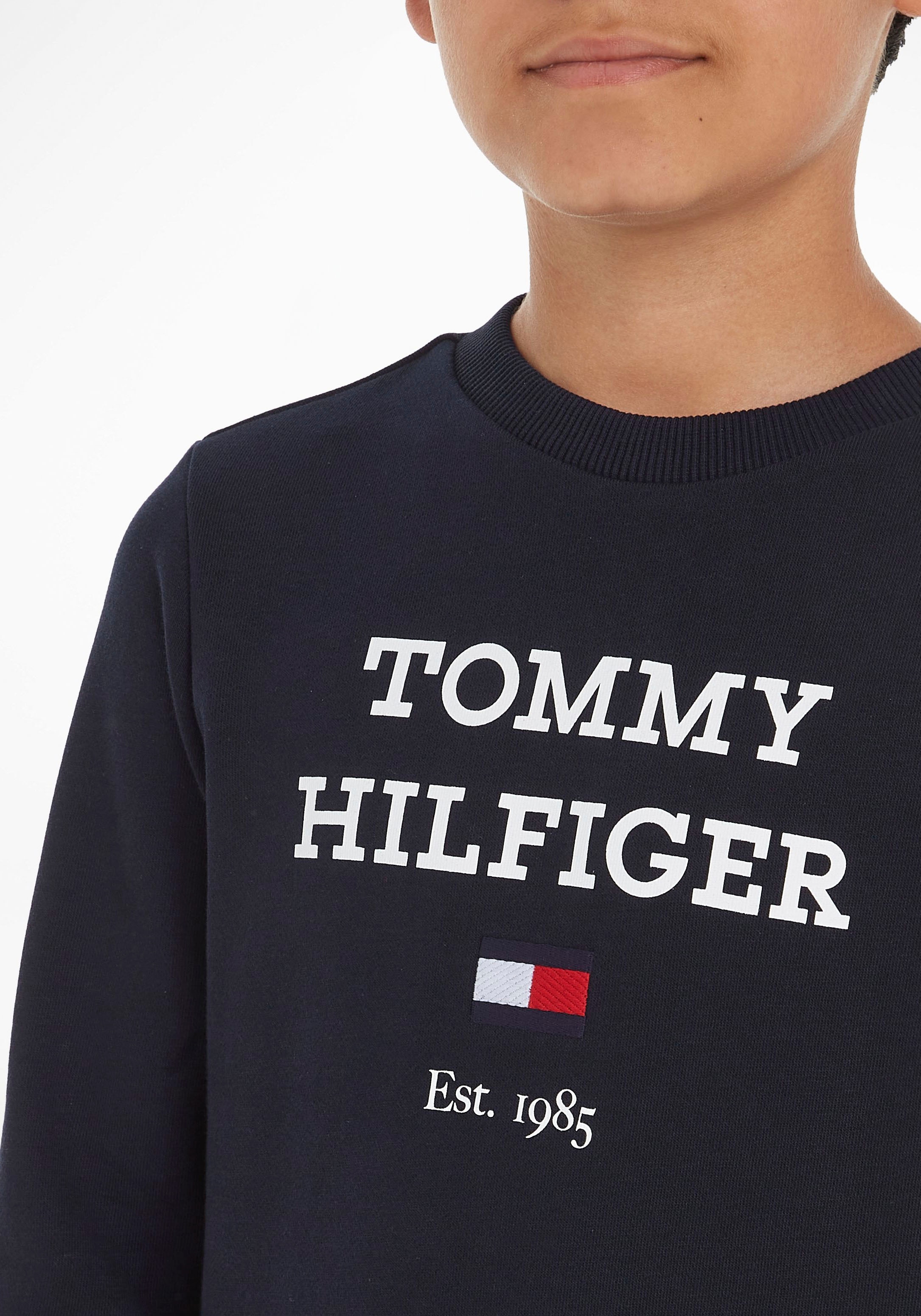 Tommy Hilfiger Sweatshirt »TH LOGO SWEATSHIRT«, mit großem Logo