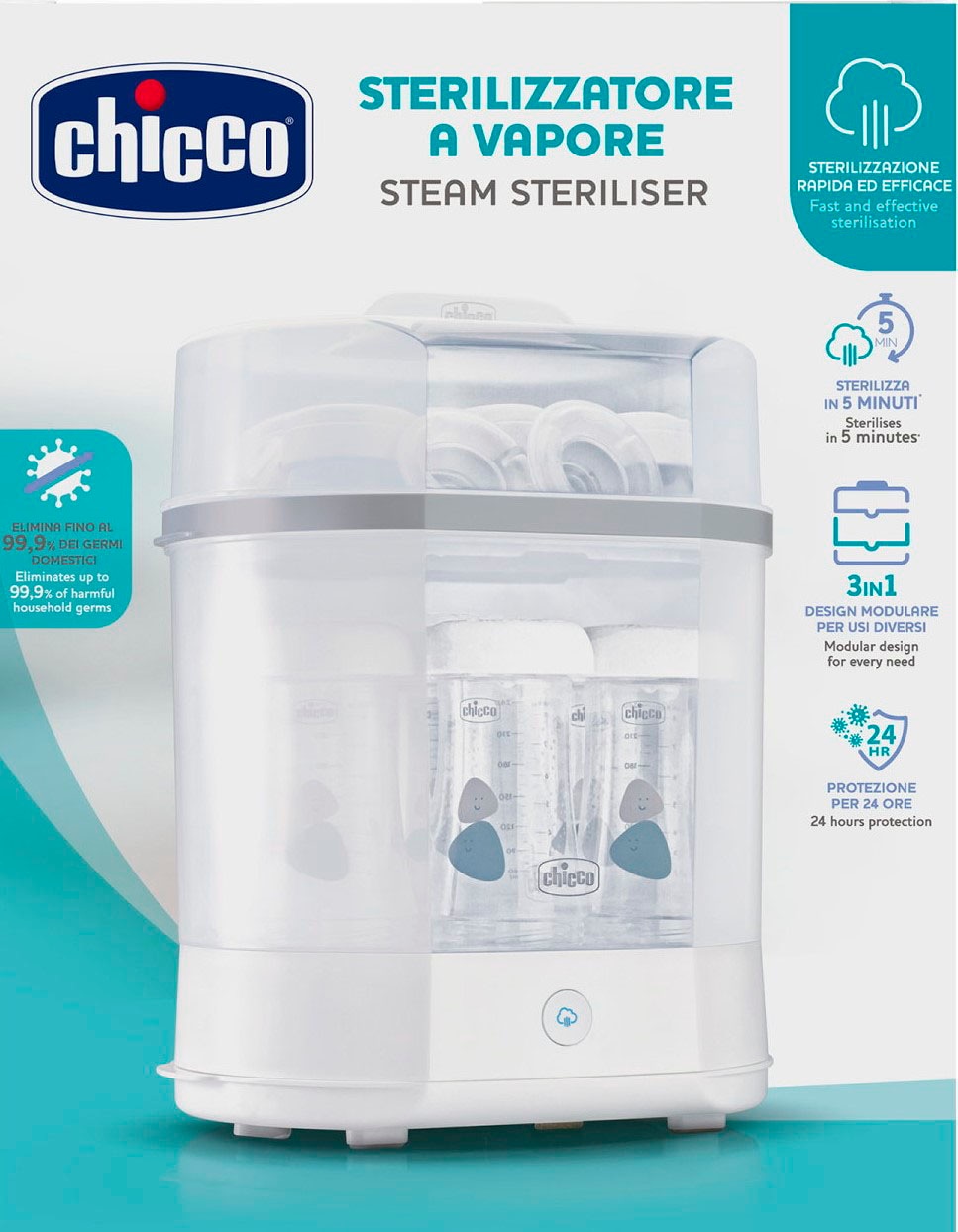 Chicco Dampfsterilisator »Modularer Sterilisator 3in1«