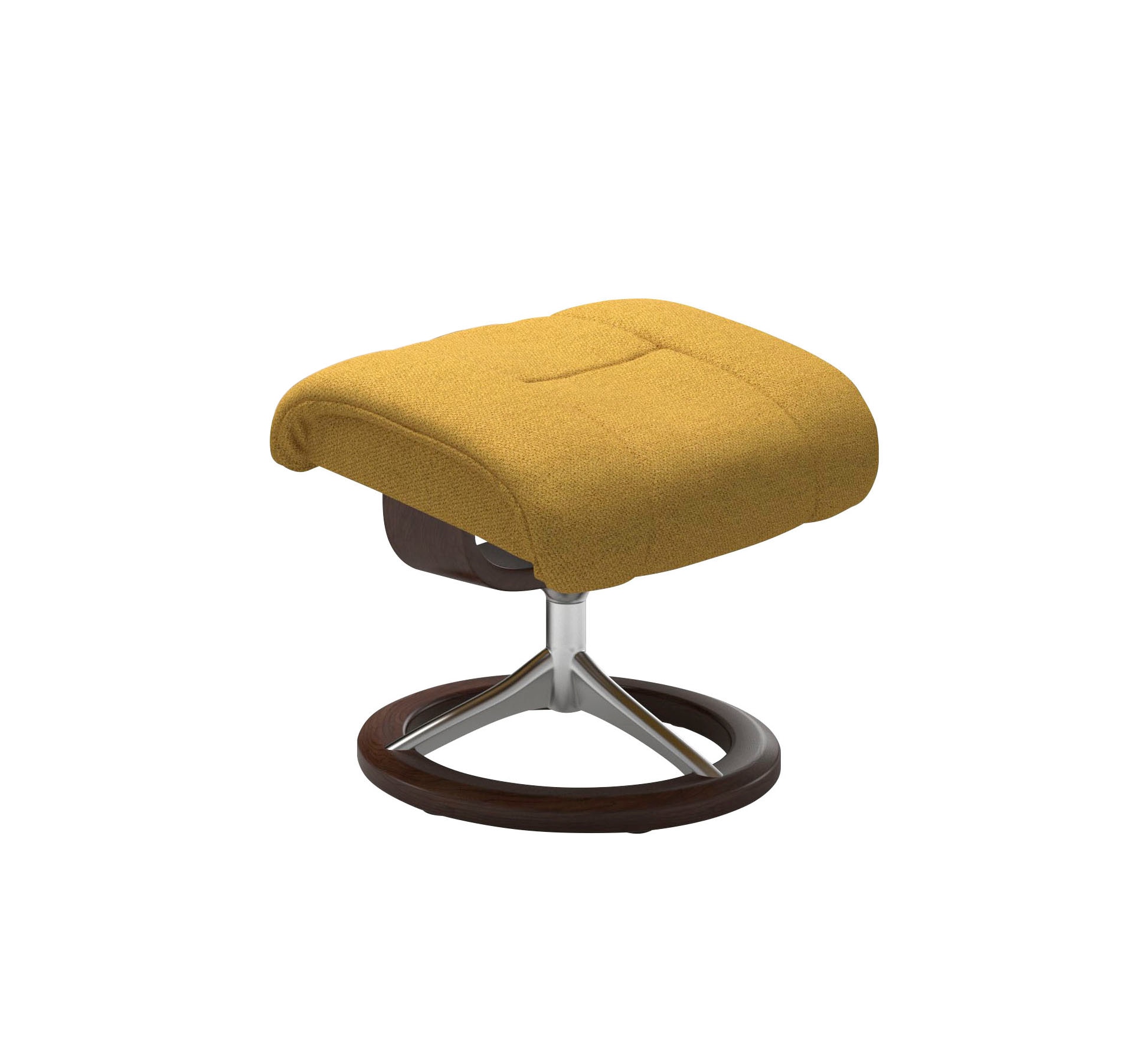 Stressless® Relaxsessel »Reno«, (Set, Relaxsessel mit Hocker), mit Hocker, mit Signature Base, Größe S, M & L, Gestell Braun