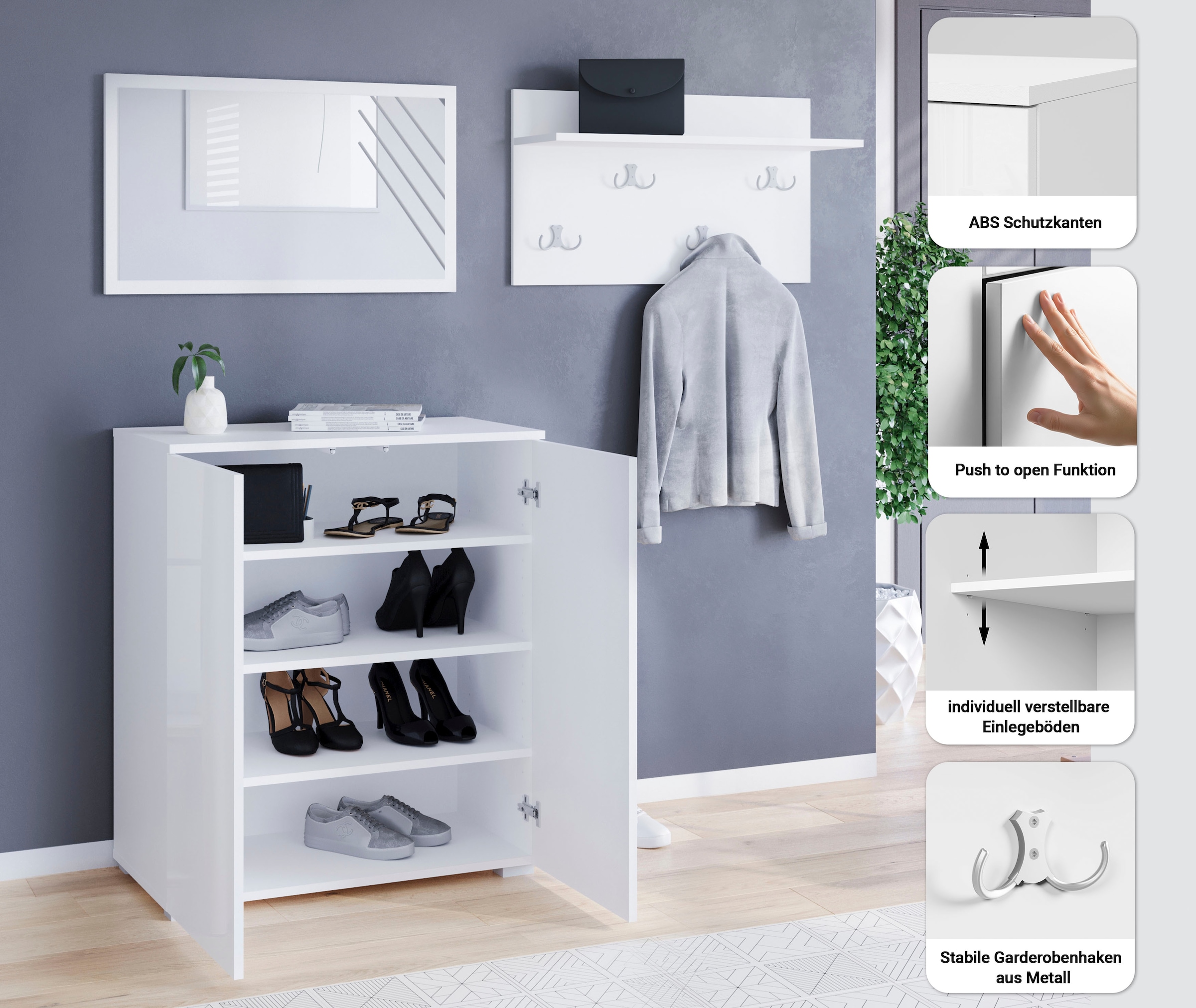 INOSIGN Garderoben-Set »PARIS/ TOKYO« Komplett-Set, 3 Stk. tlg.