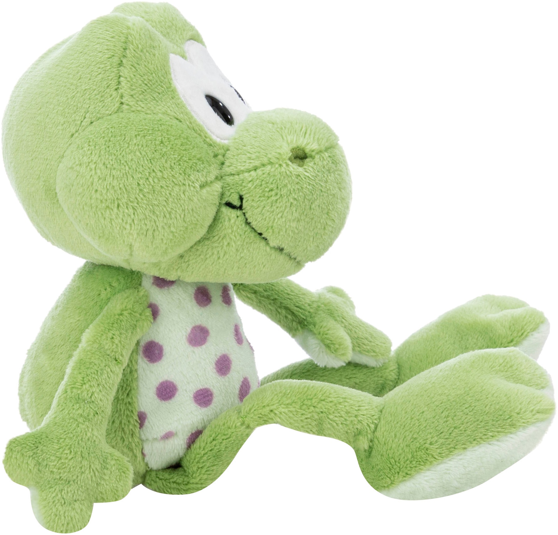 Nici Kuscheltier »Forest Friends, Frosch Fridolin Frog, 35 cm schlenkernd«, enthält recyceltes Material