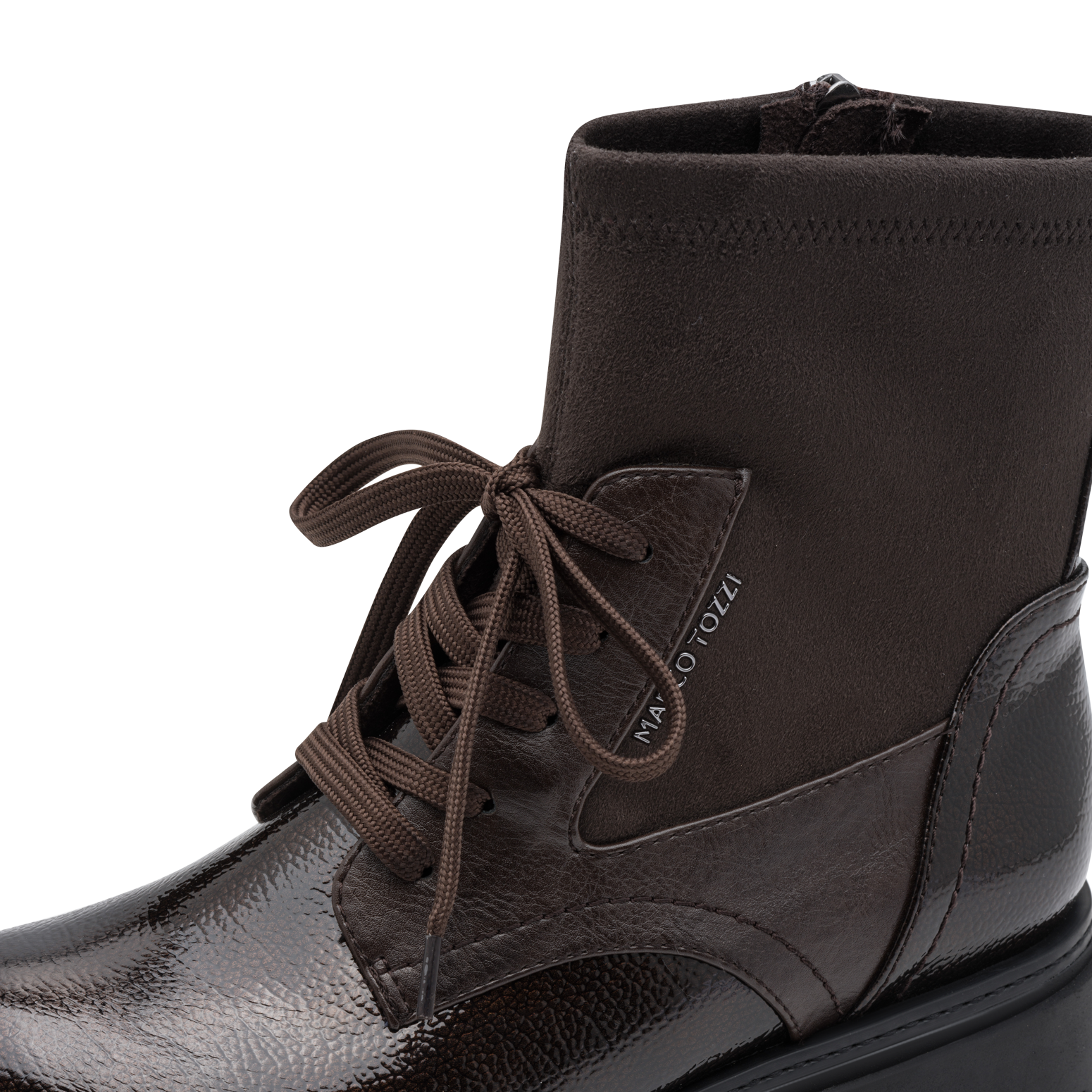MARCO TOZZI Schnürstiefelette  Schnürboots, Ankle Boots mit modischem Textil-Schaft