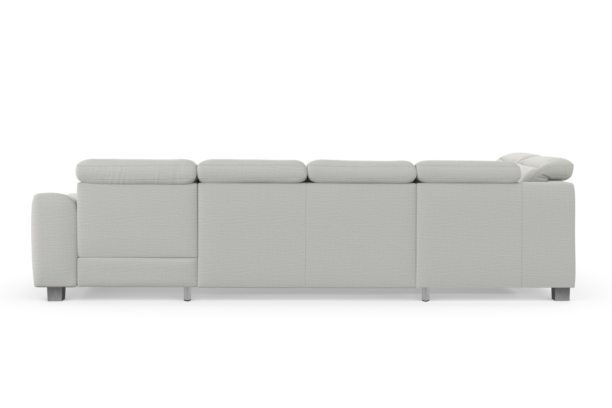 sit&more Wohnlandschaft »Dundee U-Form« mit Federkern und Edelstahlfüßen, wahlweise mit Kopfteilverstellung