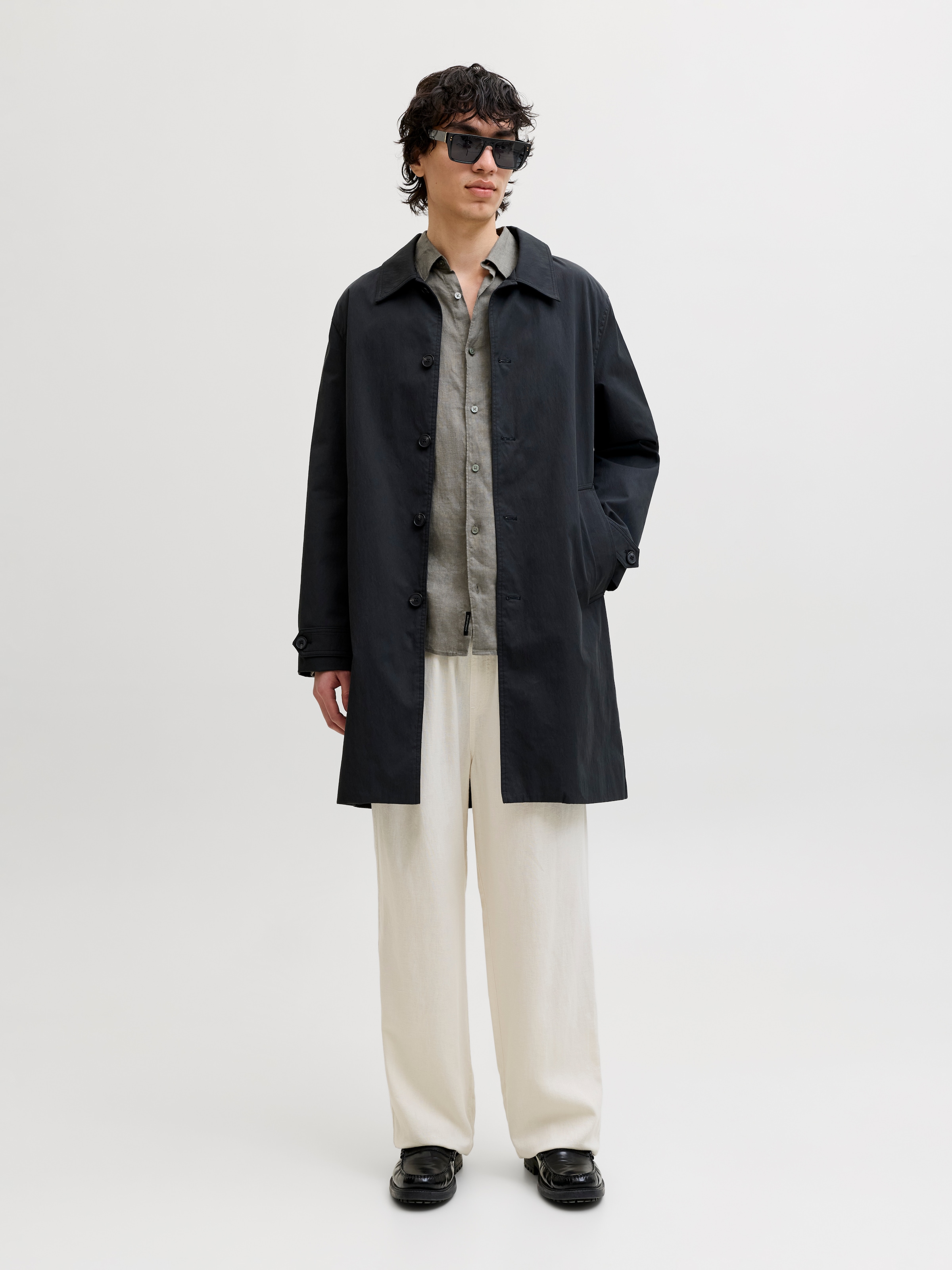 Jack & Jones Langarmhemd »JPRBLALAWRENCE LINEN LS SHIRT SN«