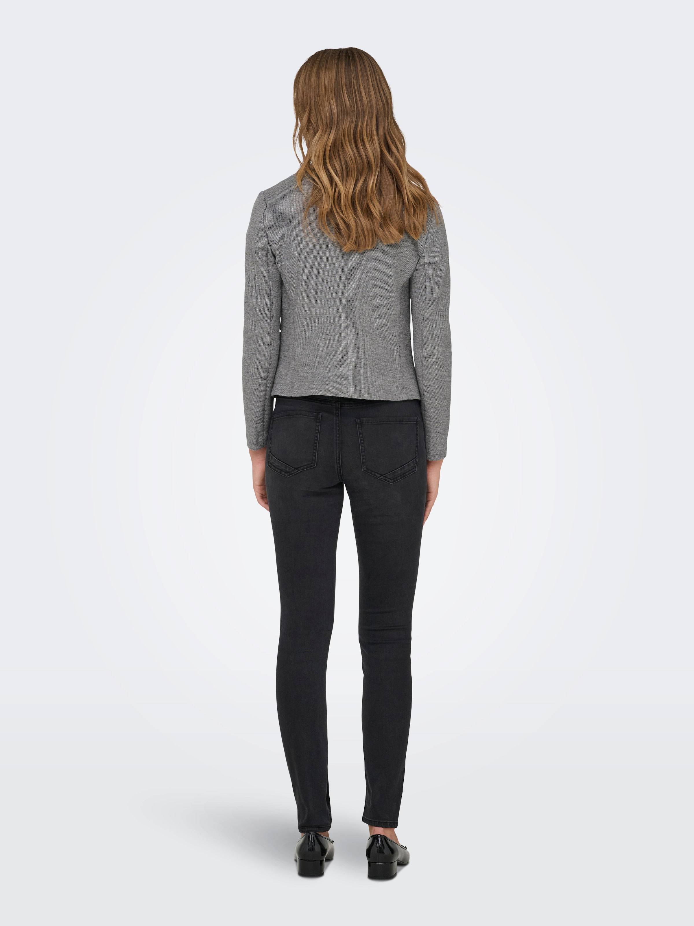 ONLY Kurzblazer »ONLSELKIE L/S MEL FIT BLAZER TLR« Materialmix, regular fit