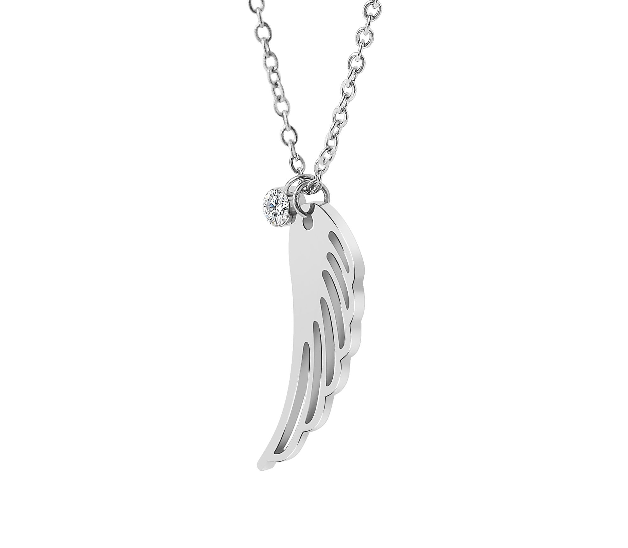 Adelia´s Kette ohne Anhänger »Damen Halskette mit Anhänger ¿ Flügel aus Edelstahl«