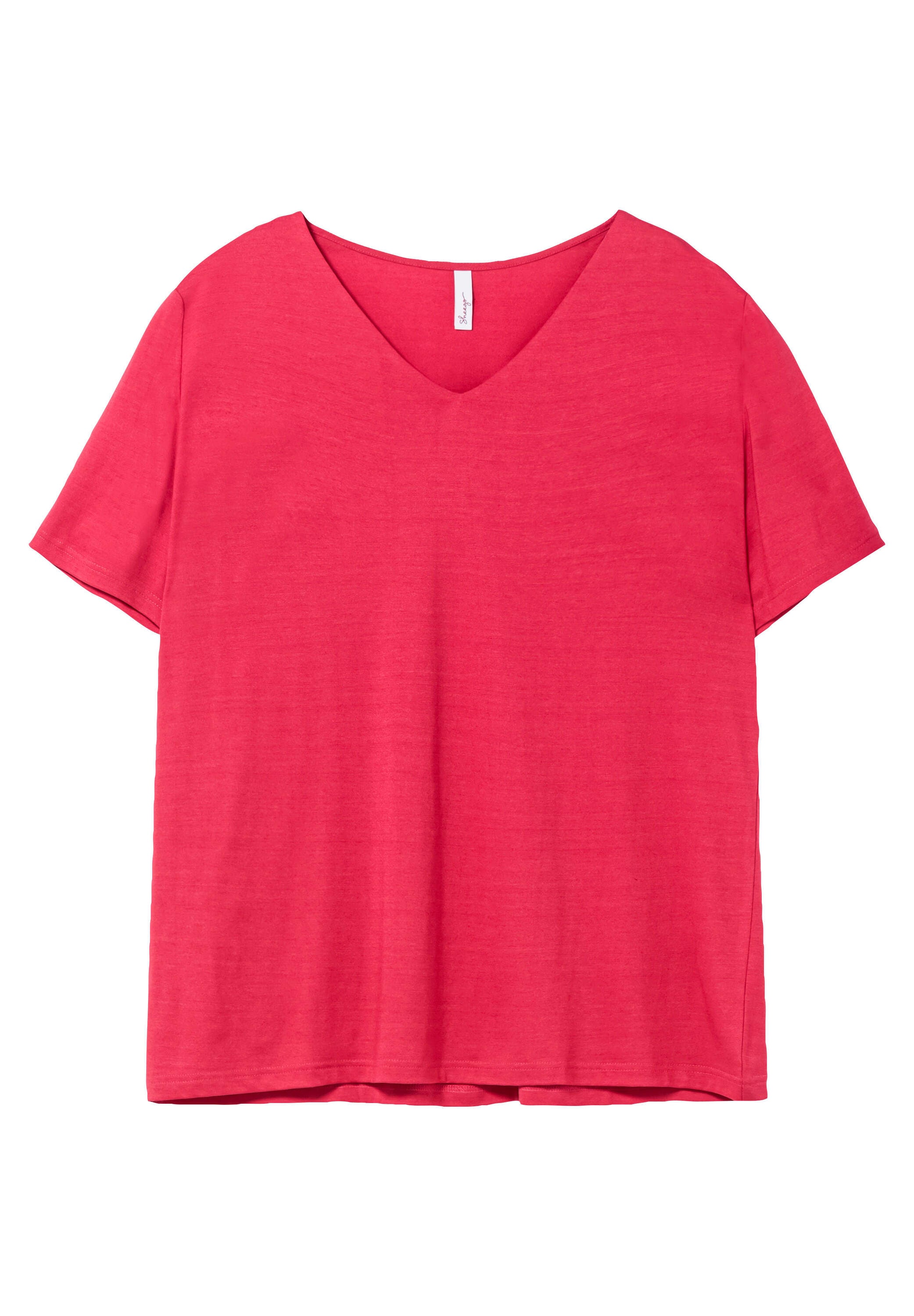 Sheego T-Shirt »T-Shirt T-Shirt mit doppellagigem Vorderteil«