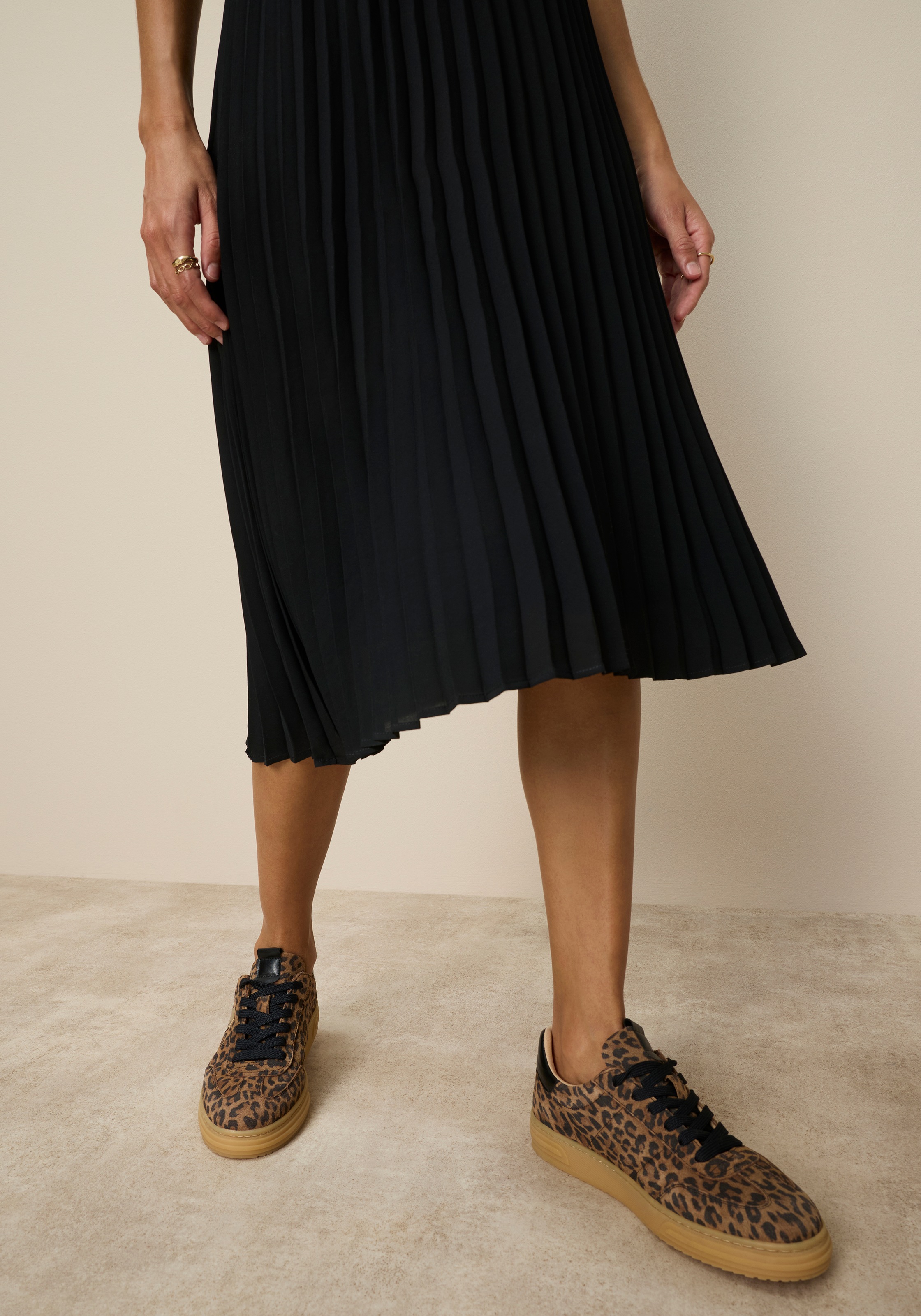 Tamaris Plisseerock mit elastischem Bund