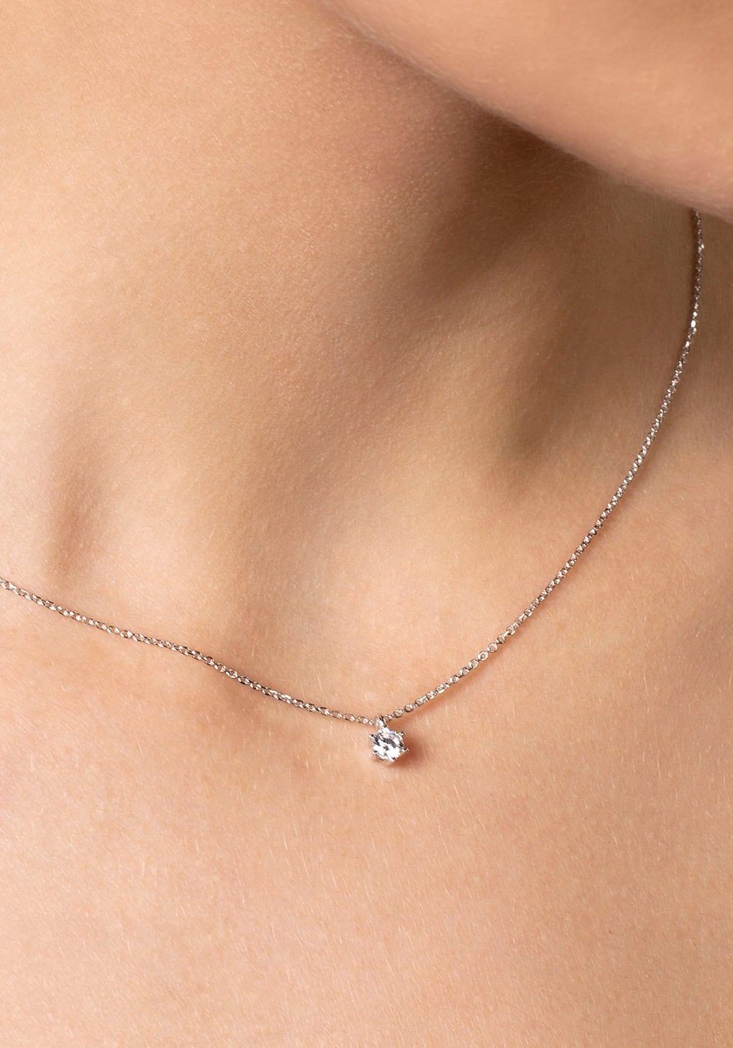 XENOX Kette mit Anhänger »XS KRAPPE SILBER, XS7380«, mit Zirkonia (synth.)