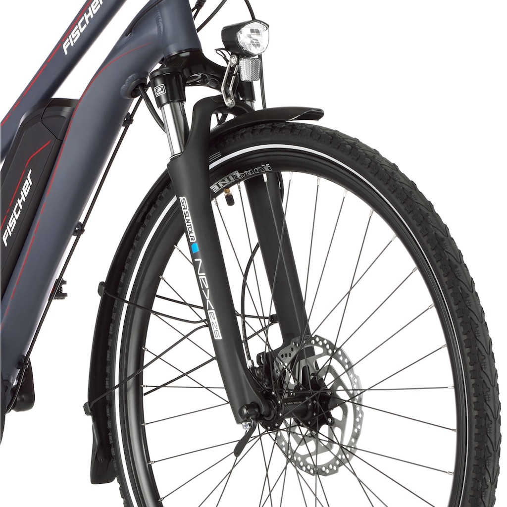 FISCHER Fahrrad E-Bike »VIATOR ETD 2222 422«, 24 Gang, Shimano, Altus, Heckmotor 250 W