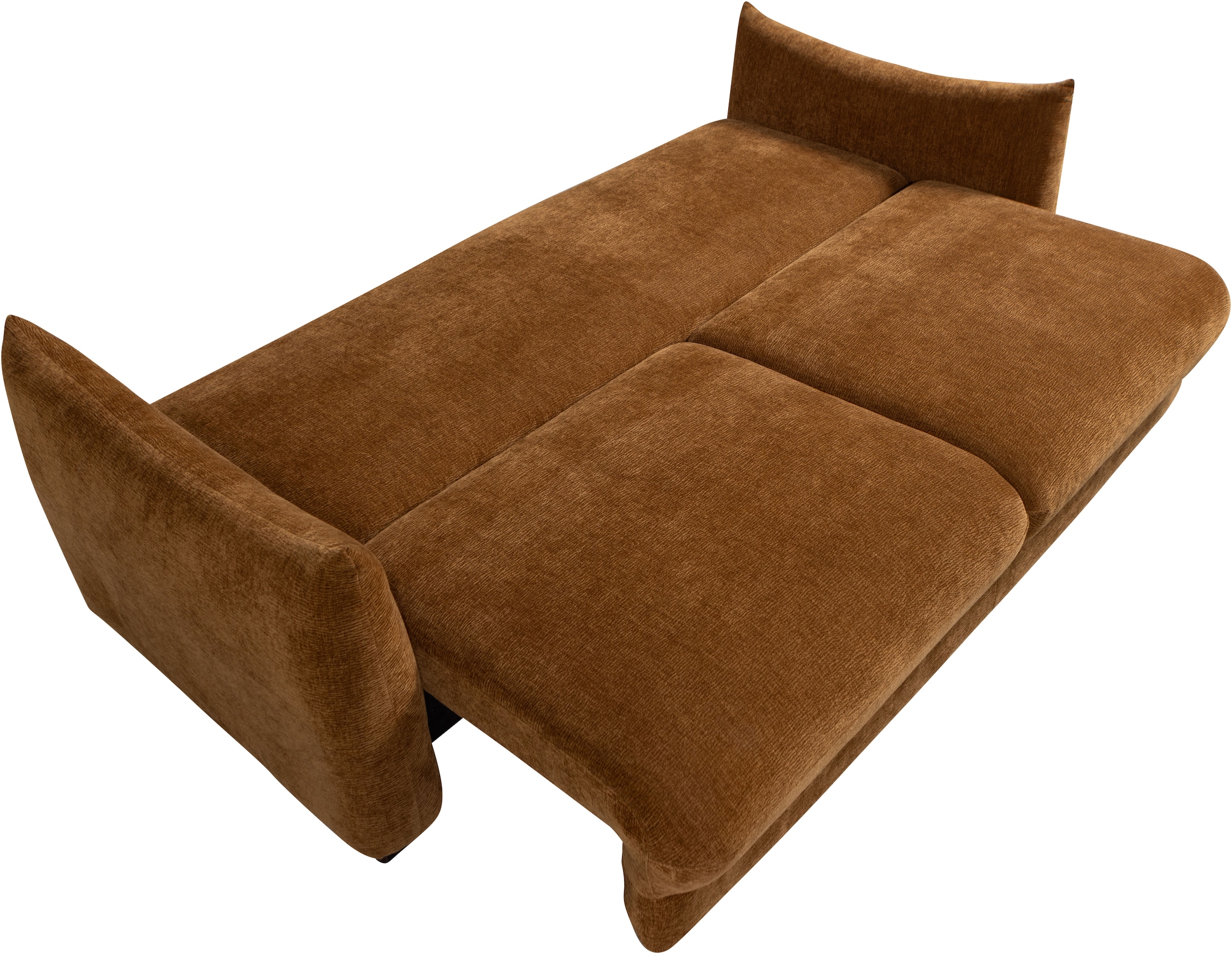 WOOOD Schlafsofa »Jonne Strukturbezug mit Schlaffunktion, H 92 x B 233 x T 105 cm« Tragkraft 220 kg, Sitzbreite 192 cm, Geringe Verschleißfestigkeit