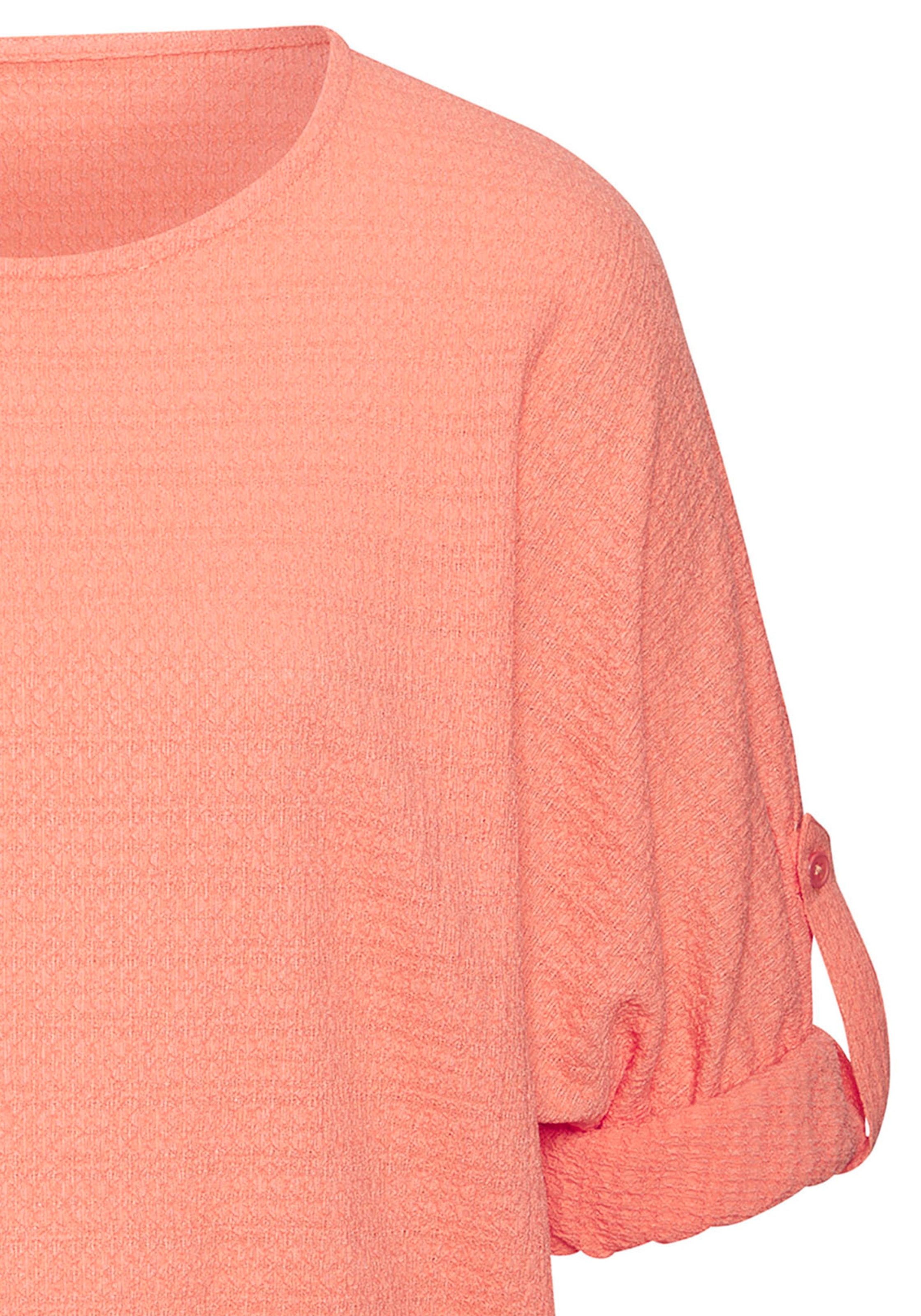 Vivance 2-in-1-Shirt »zum Krempeln«, aus bügelfreier Crêpe-Qualität