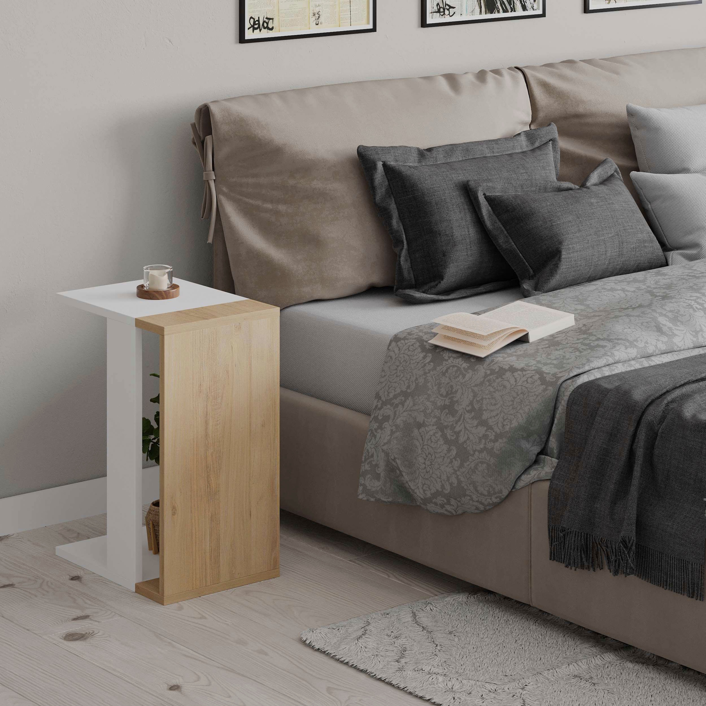 Decortie Beistelltisch »ZETTI BEISTELLTISCH«, (Packung, 1 St.), Leichte Montage, Lagerung, Platzsparend