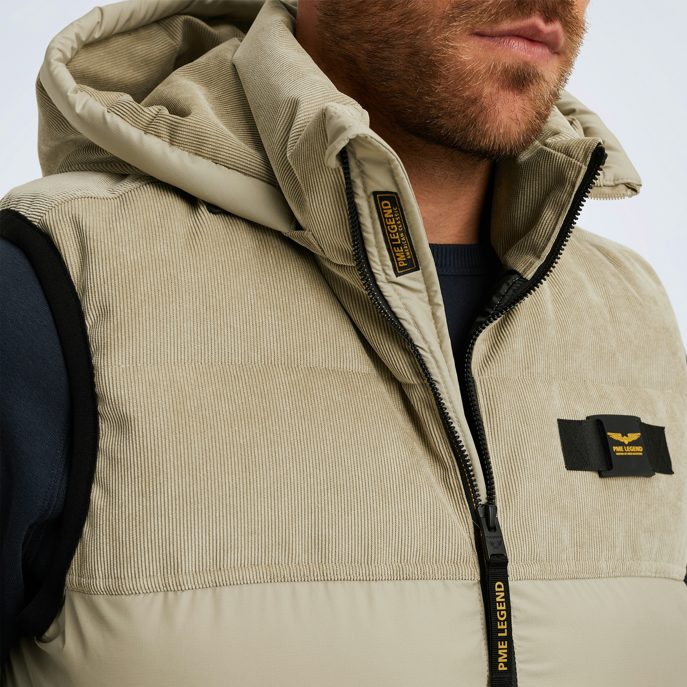 PME LEGEND Steppweste, mit Logo Stickerei