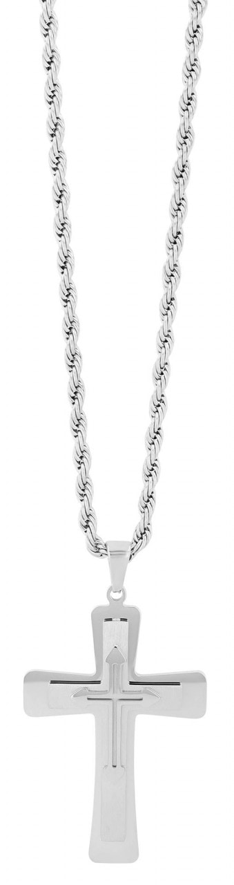 Adelia´s Kette mit Anhänger »Adelia's Unisex Edelstahl Halskette mit Anhänger Kreuz«
