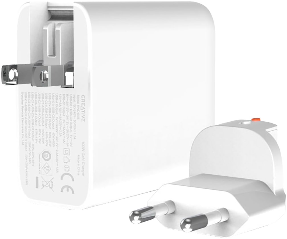 Universal-Ladegerät »100W GaN Ladegerät, 1x USB-A, 3x USB-C PPS, PD 3.0, QC 4+,...