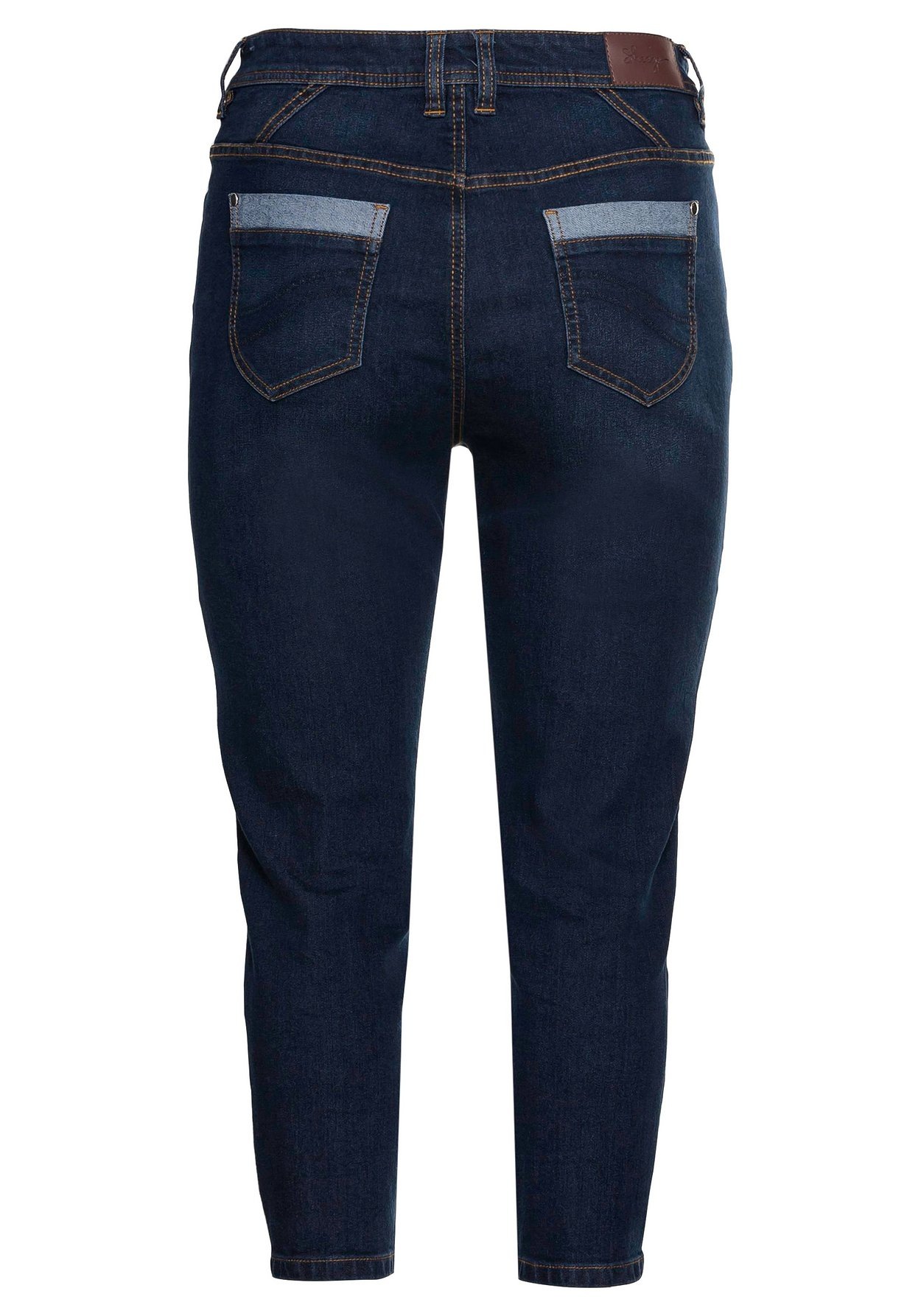 Sheego Stretch-Jeans »Jeans in 7/8-Länge, mit Stickerei vorn«