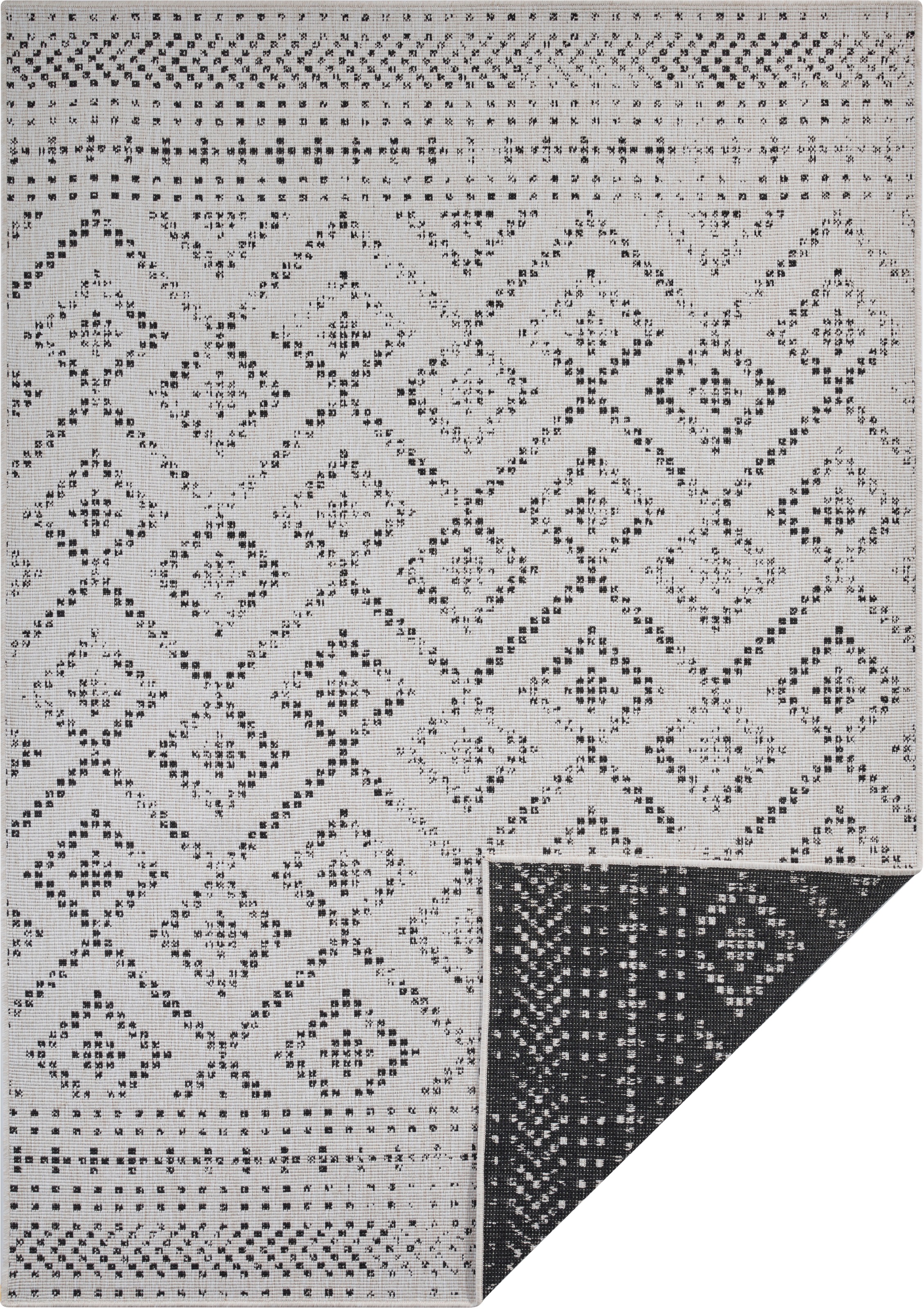 freundin Home Collection Teppich »Olympia«, rechteckig, In-und Outdoor geeignet, Strapazierfähig und pflegeleicht, Flachgewebe
