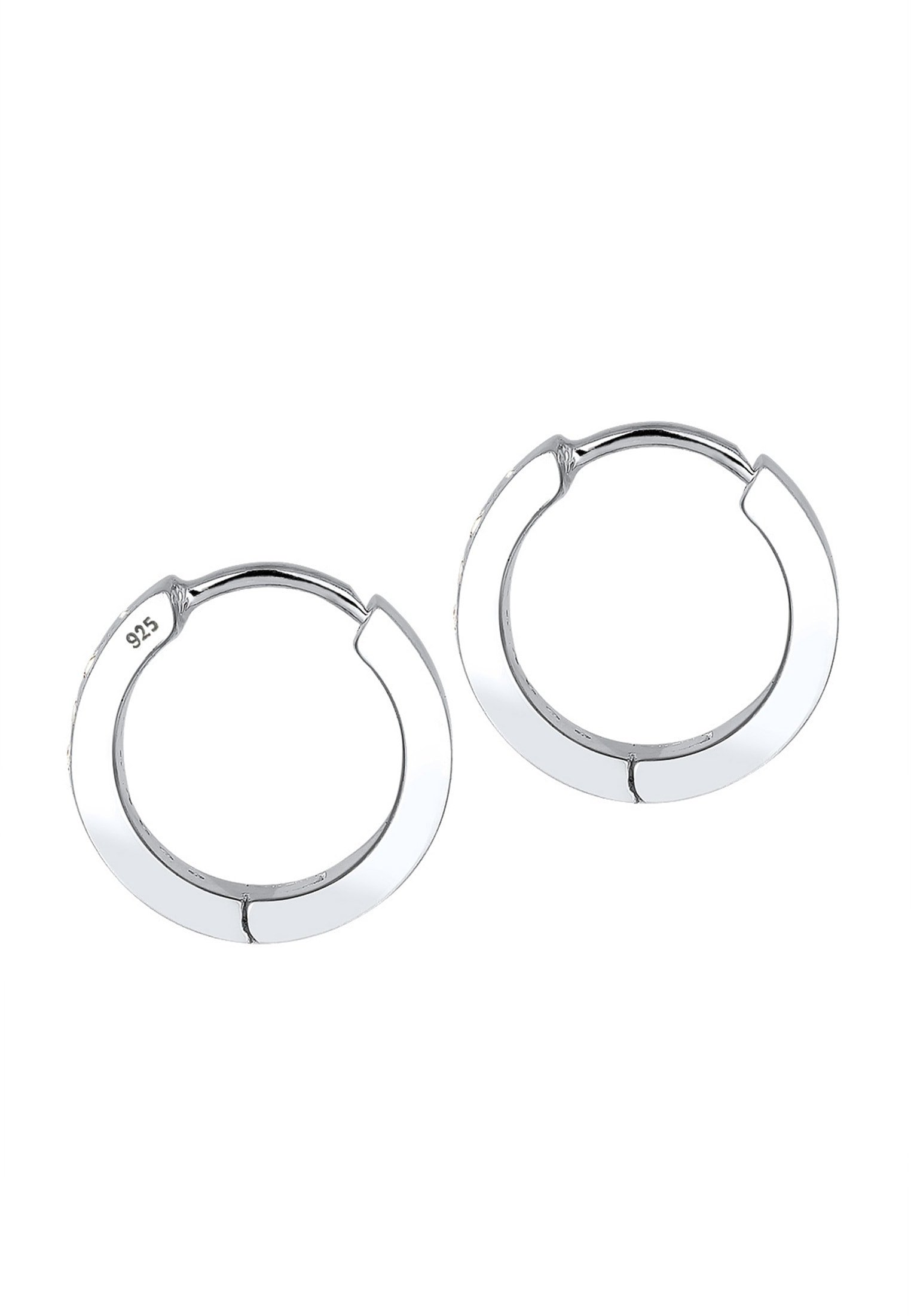 Elli Paar Creolen »Ohrringe Elli Ohrringe Creolen Zirkonia Basic Glamour Elegant 925 Silber«
