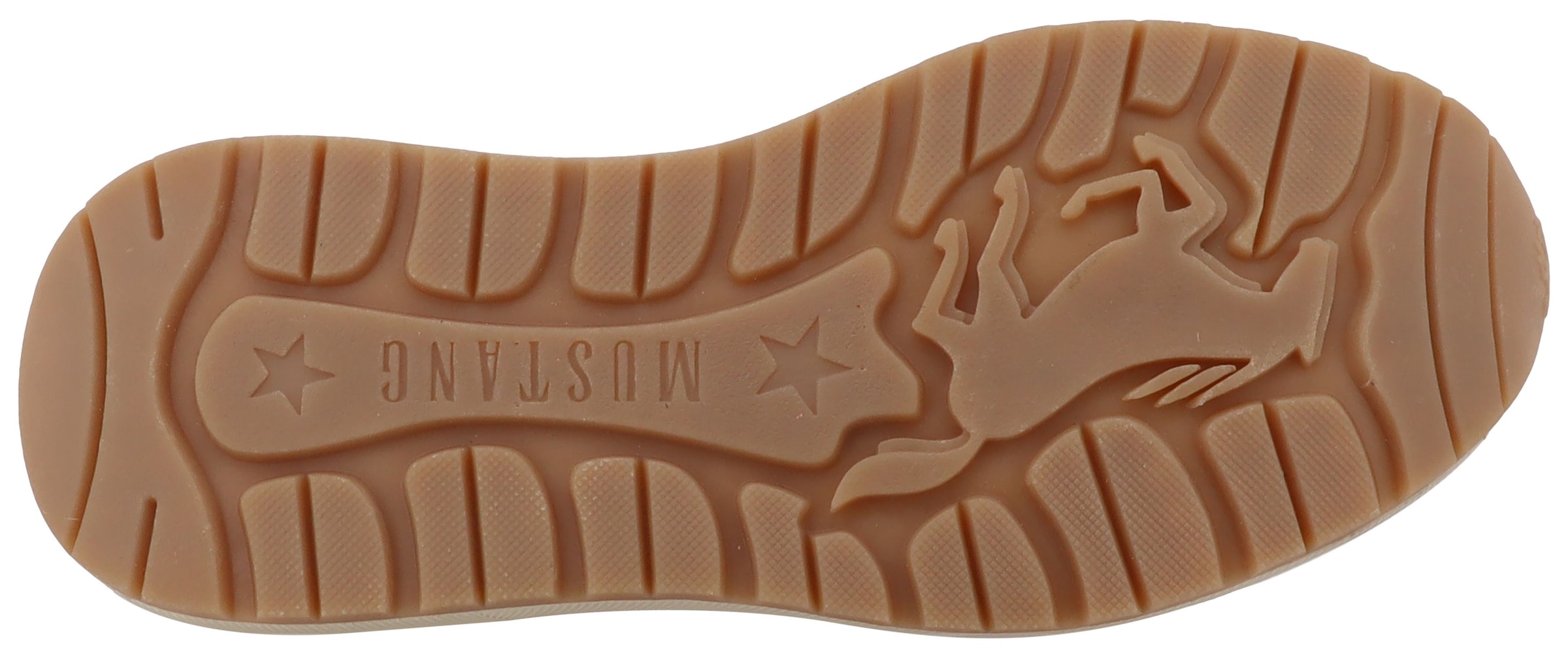 Mustang Shoes Keilsneaker »Nilda«  Schnürschuh, Halbschuh mit pastellfarbenen Kontrastbesätzen