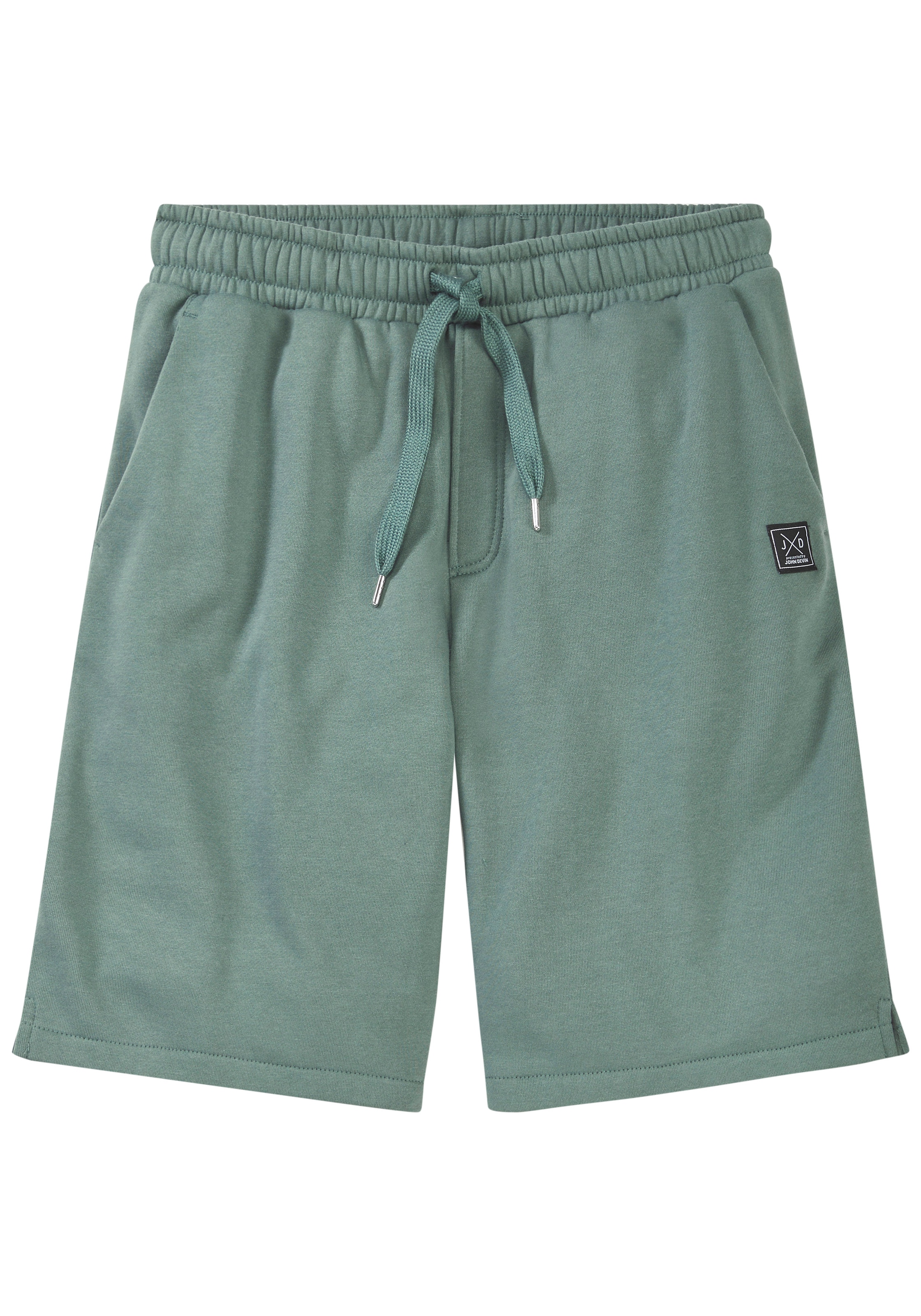 John Devin Sweatshorts »- kurze Hose aus innen angerauter Sweatware«  mit breiter Kordel und seitlichen Taschen