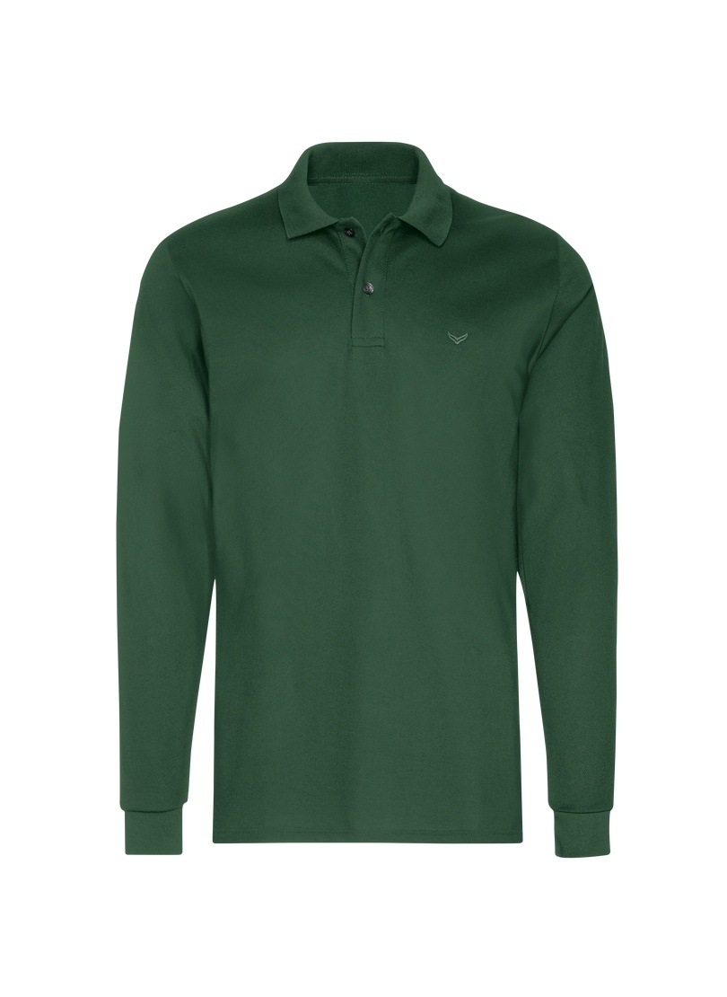 Trigema Poloshirt »TRIGEMA Langarm Poloshirt mit Armbündchen«, (1 tlg.)