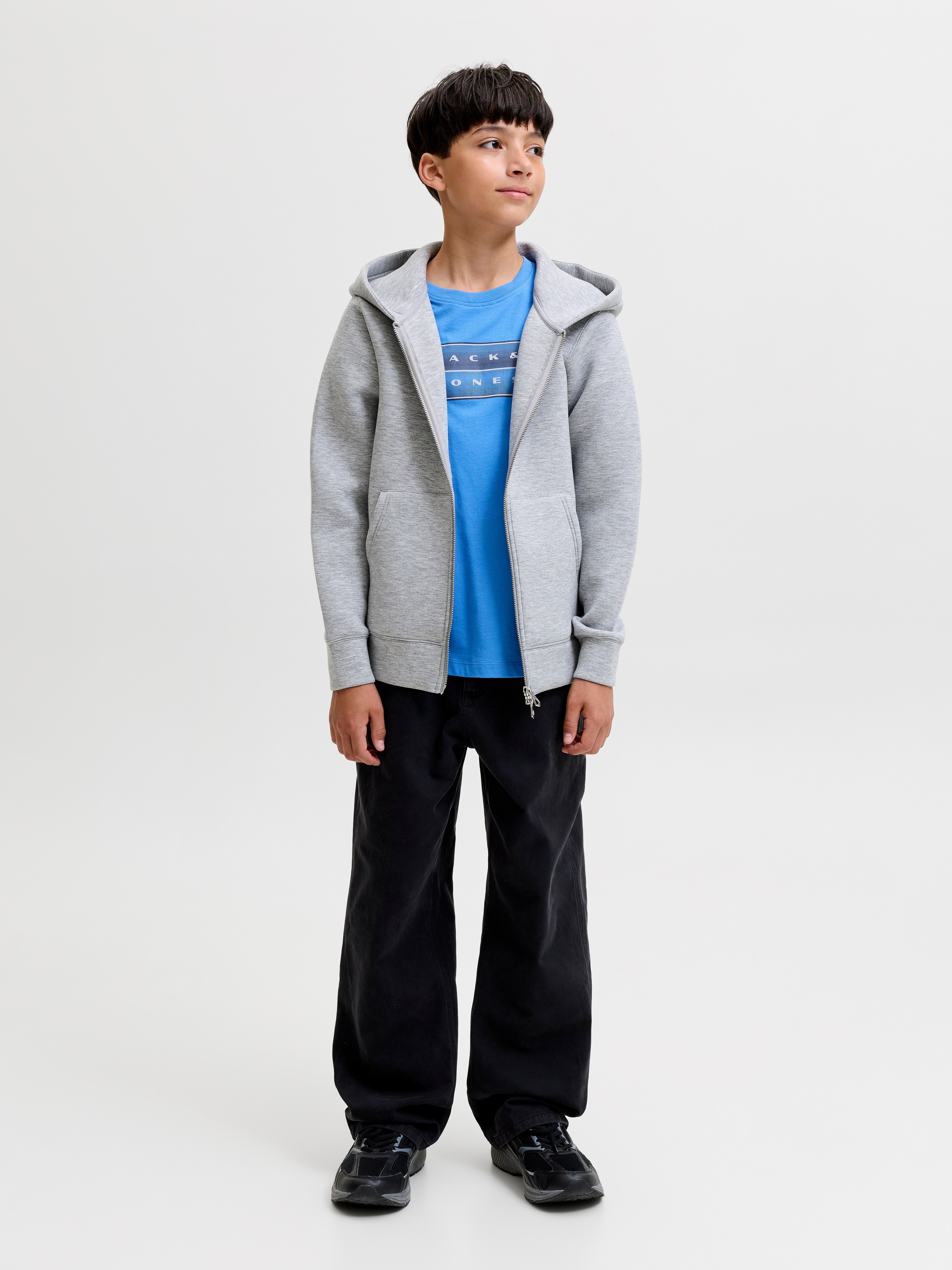 Jack & Jones Junior Rundhalsshirt »JCOFUSION DOTS PRINT TEE SS CN JNR« Baumwolle, normal geschnitten
