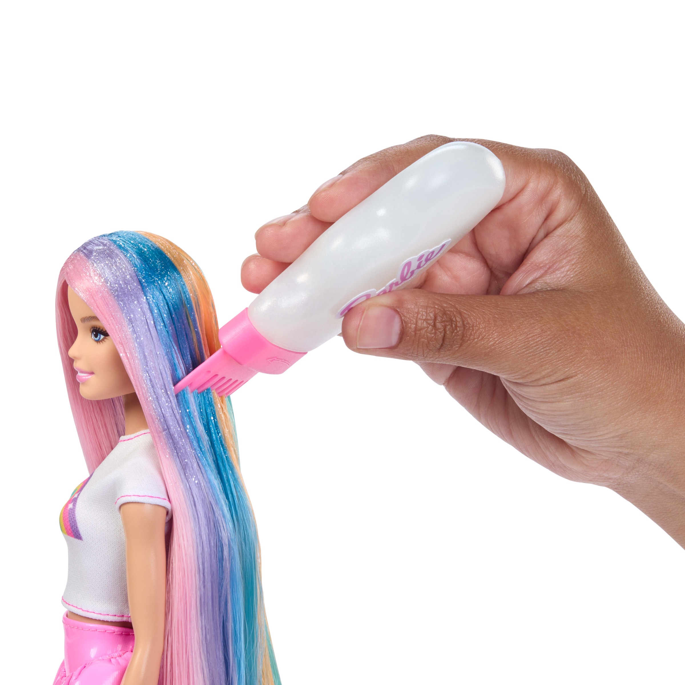 Barbie Anziehpuppe »Barbie Haarspiel Regenbogen Glitzer«