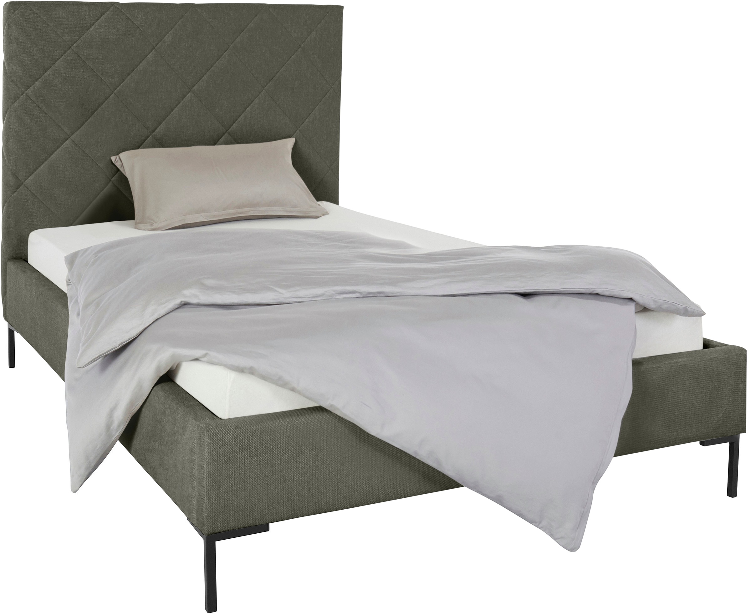 Guido Maria Kretschmer Home&Living Polsterbett »Charlott«, Modernes Polsterbett mit oder ohne Lattenrost