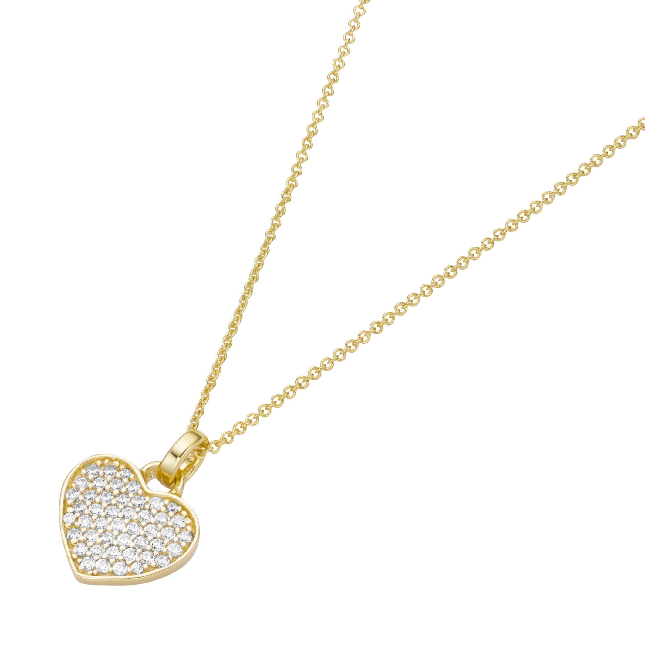 Smart Jewel Herzkette »Kette Herz mit Zirkonia, Silber 925« kaufen im OTTO  Online Shop