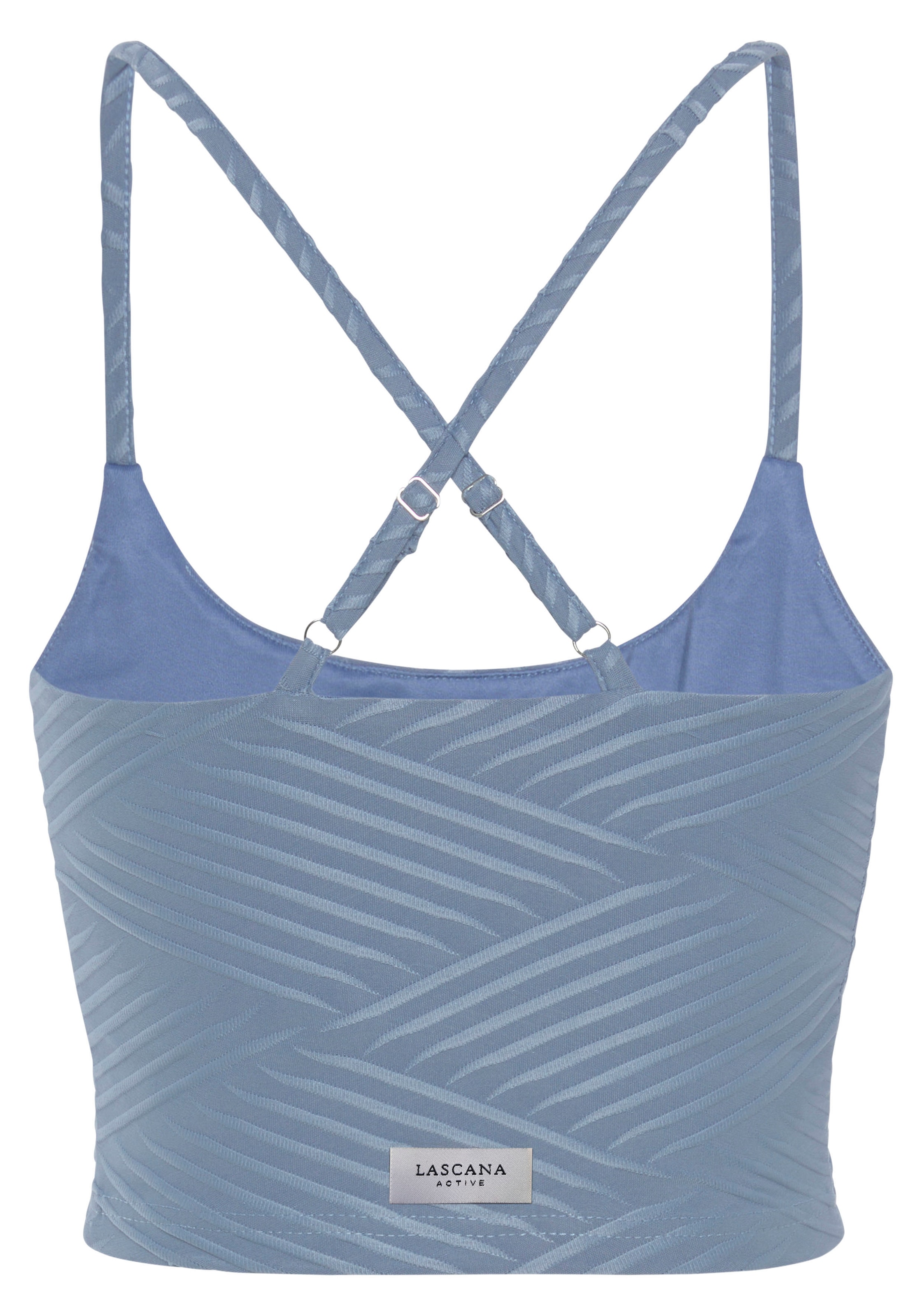 LASCANA ACTIVE Crop-Top, mit 3D Struktur