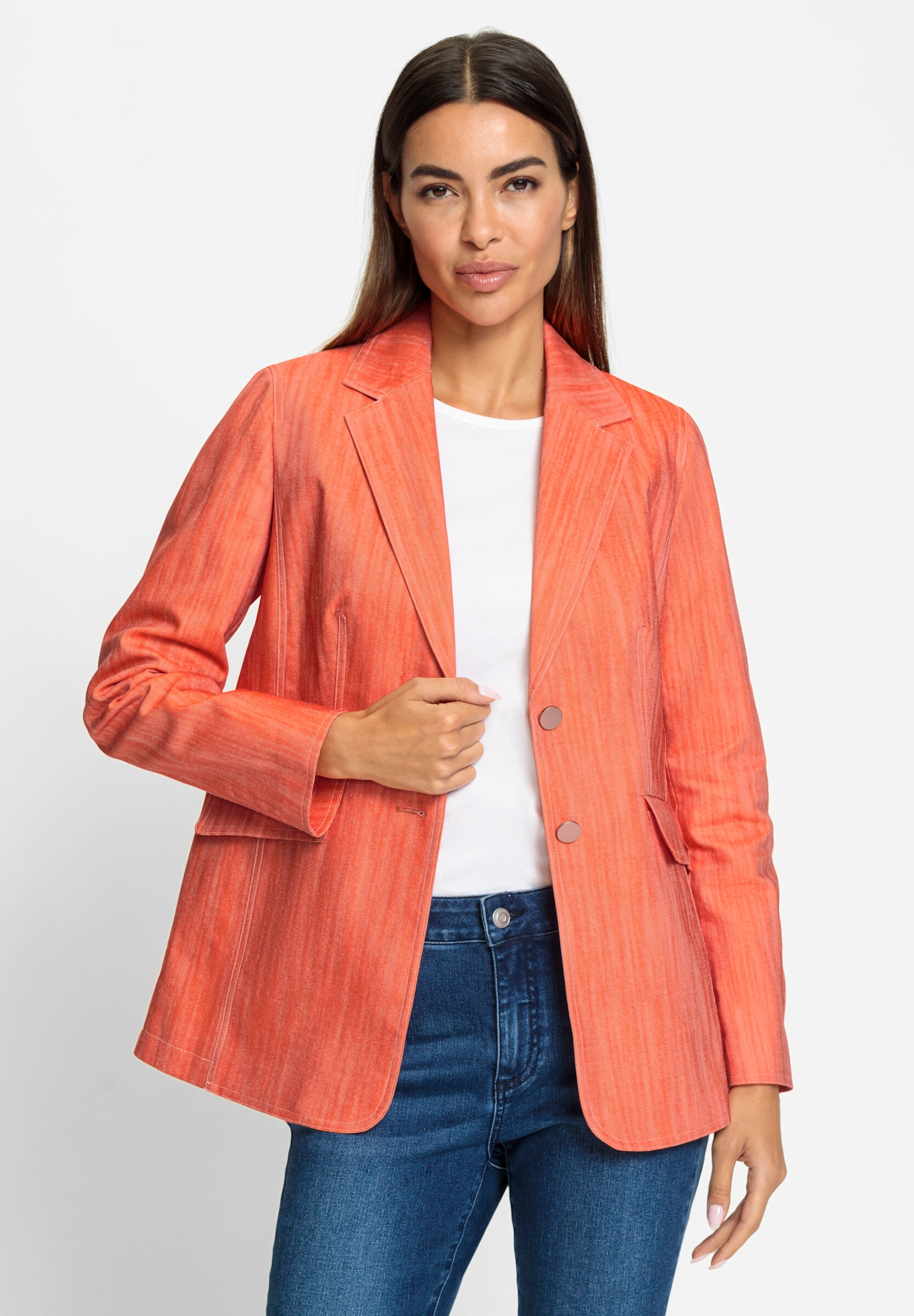 heine Blusenblazer »Blazer Jeansblazer in gefärbtem Denim«