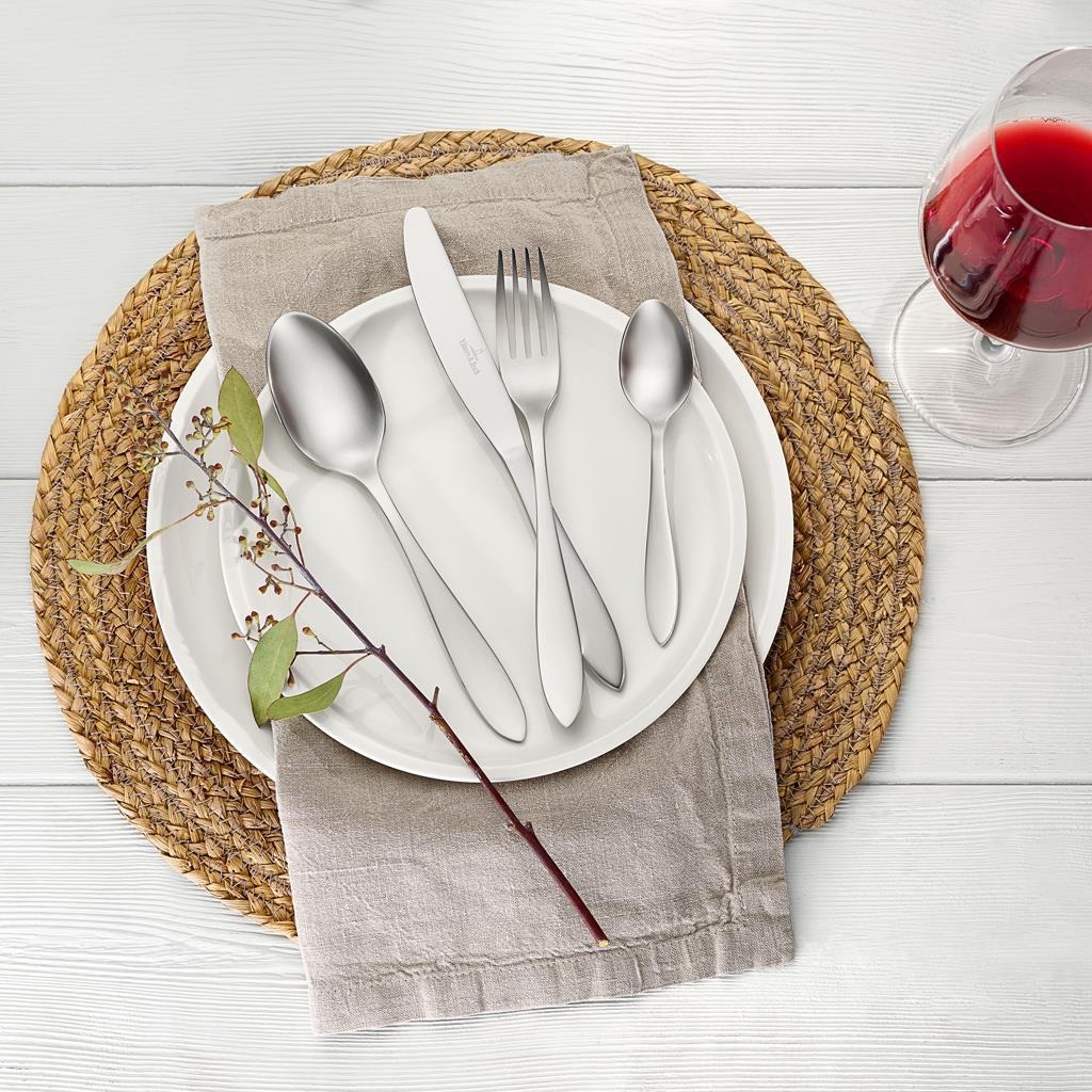 Villeroy & Boch Besteck-Set »Tafelbesteck gebürstet Arthur 144er Set grau« Spülmaschinenfest