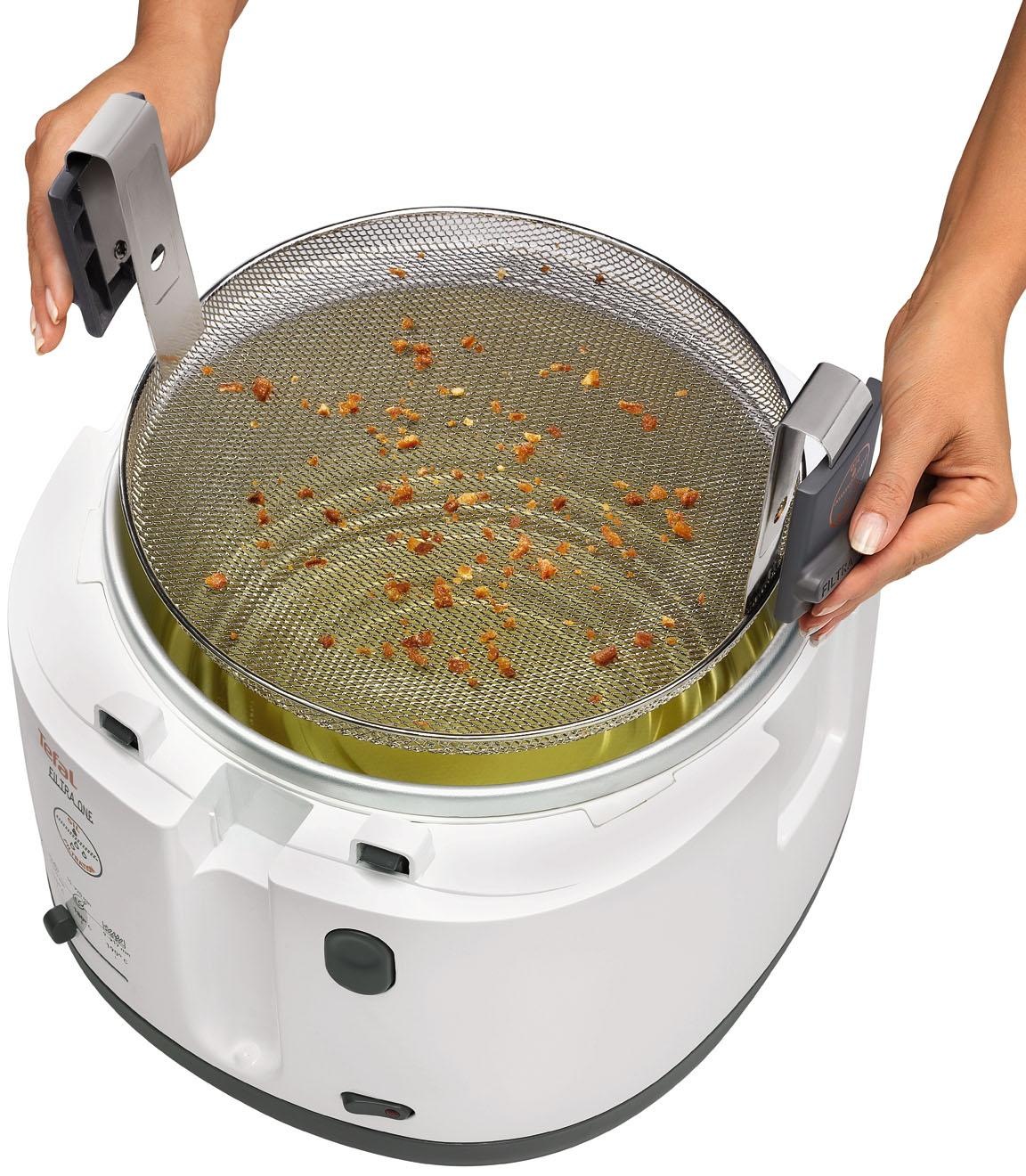 Tefal Fritteuse »Fritteuse One Filtra«, 1900 W, 1,2 Kg, Auffangsieb für Frittierreste, spülmaschinenfest, FF1631