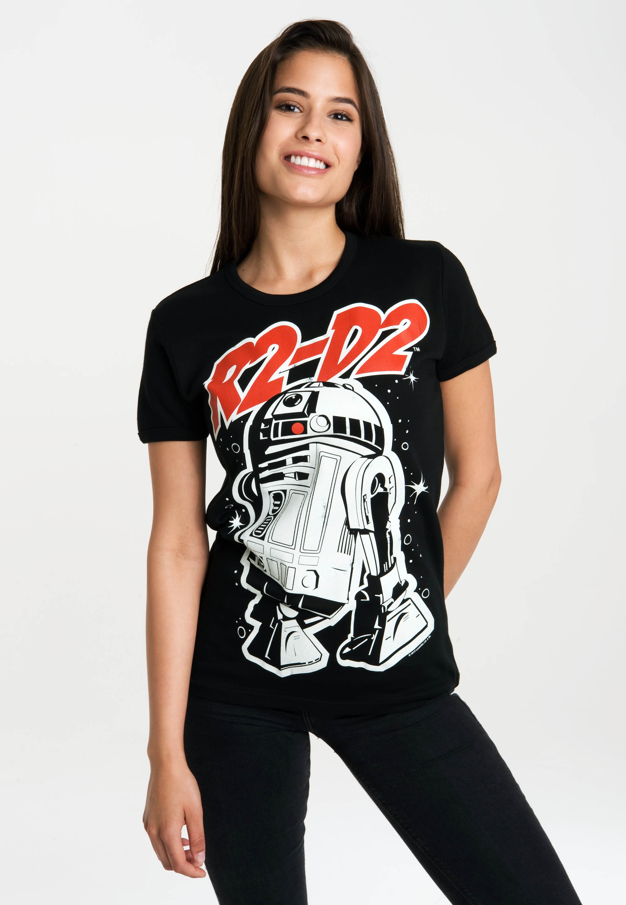 LOGOSHIRT T-Shirt »R2-D2«, mit lizenziertem Originaldesign