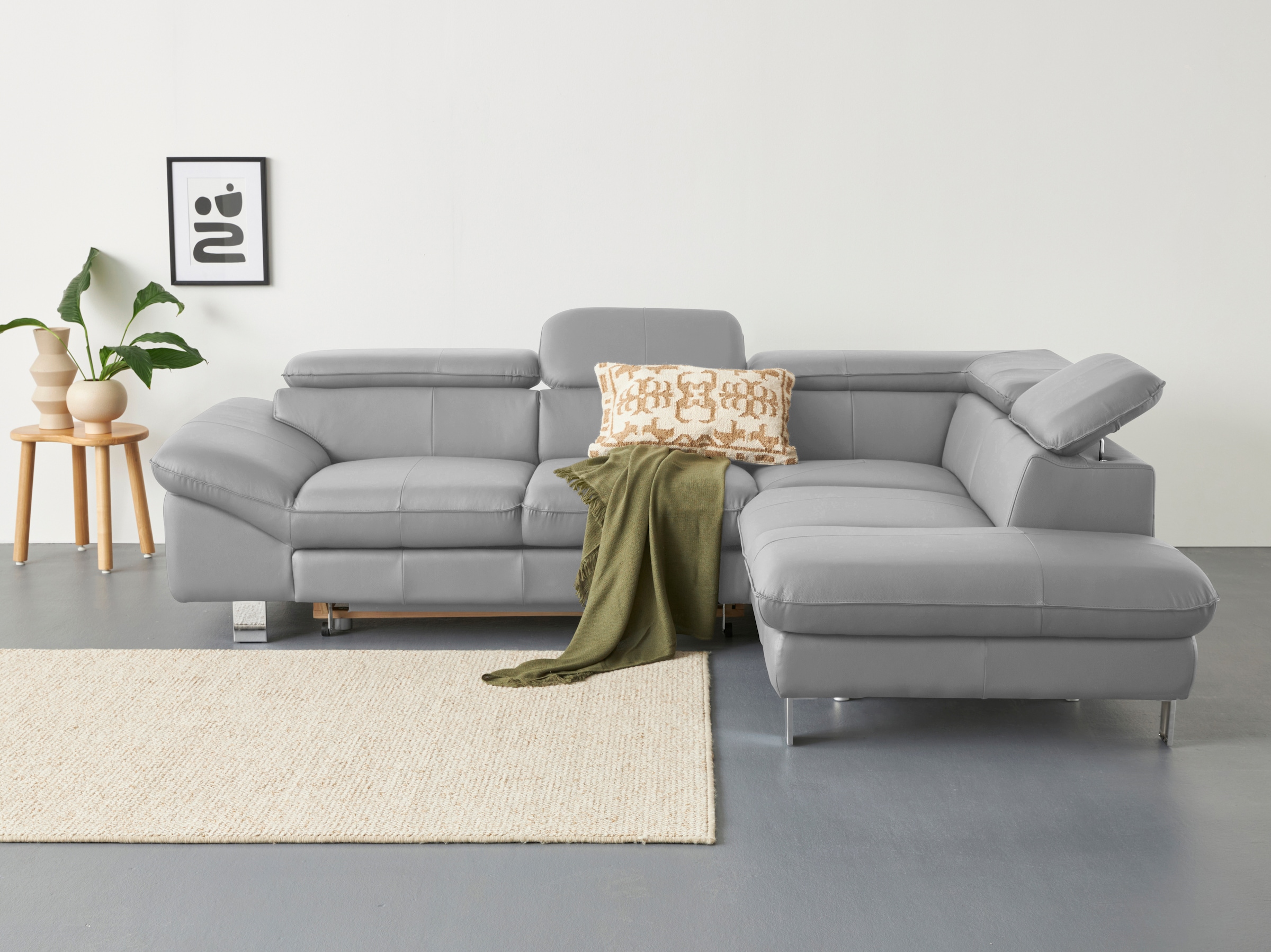 COTTA Ecksofa »Driver L-Form, B: 265 cm« Kopfteilverstellung, optional Schlaffunktion & Bettkasten
