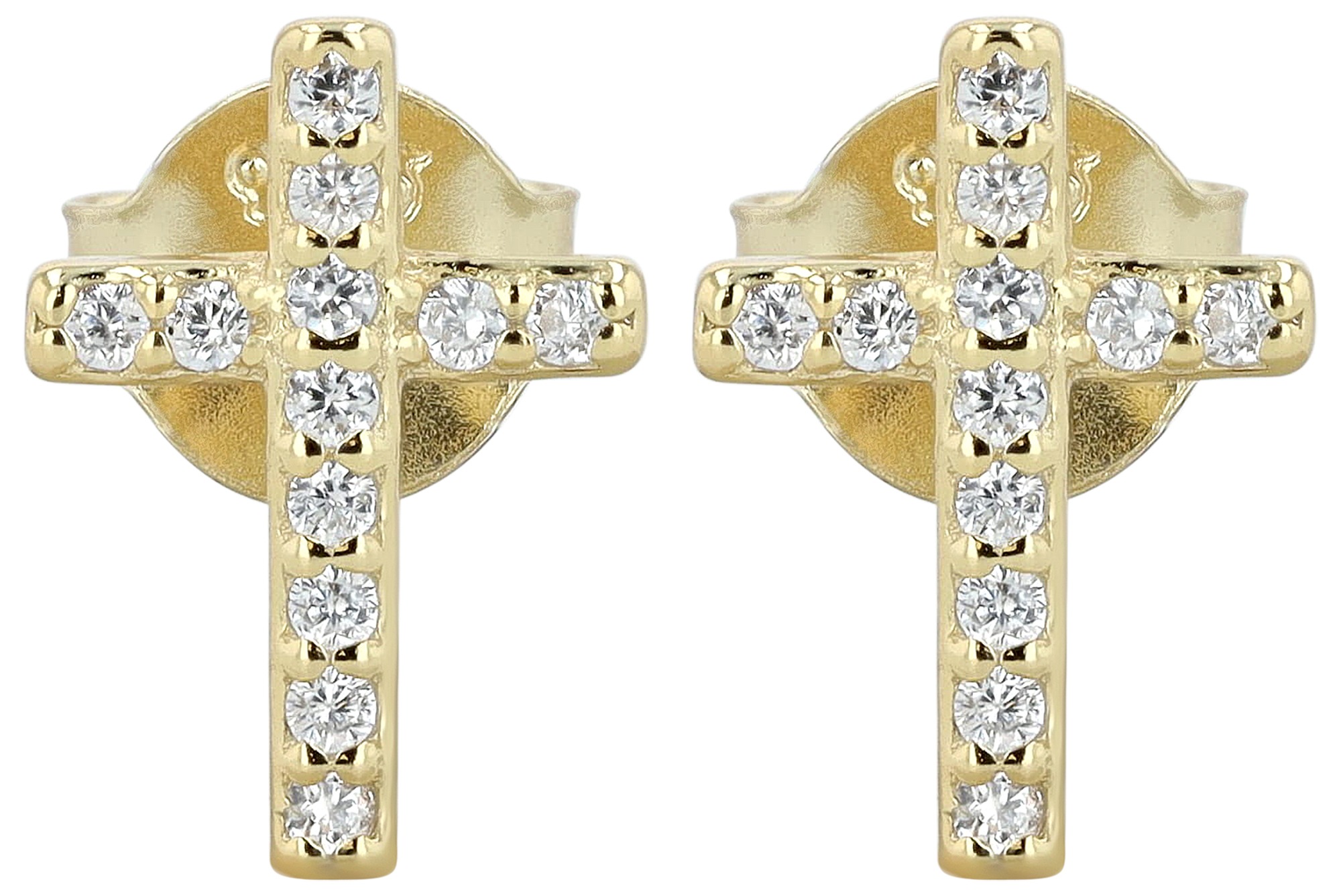 Adelia´s Paar Ohrstecker »Damen Ohrringe ¿ Ohrstecker aus 925 Silber mit Zirkonia«