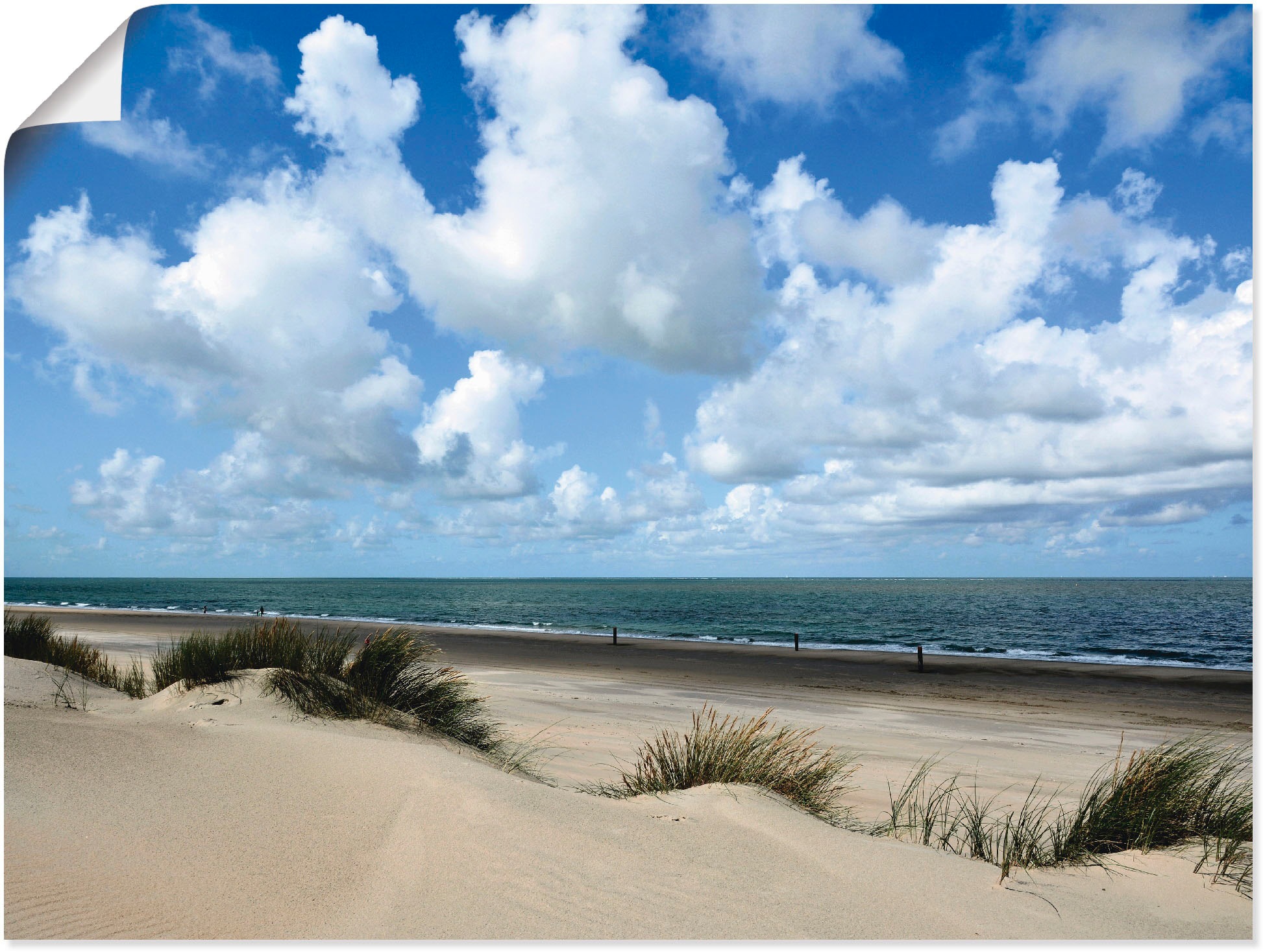 Artland Wandbild »himmlische Nordsee«, Gewässer, (1 St.), in vielen Größen & Produktarten -Leinwandbild, Poster, Wandaufkleber / Wandtattoo auch für Badezimmer geeignet