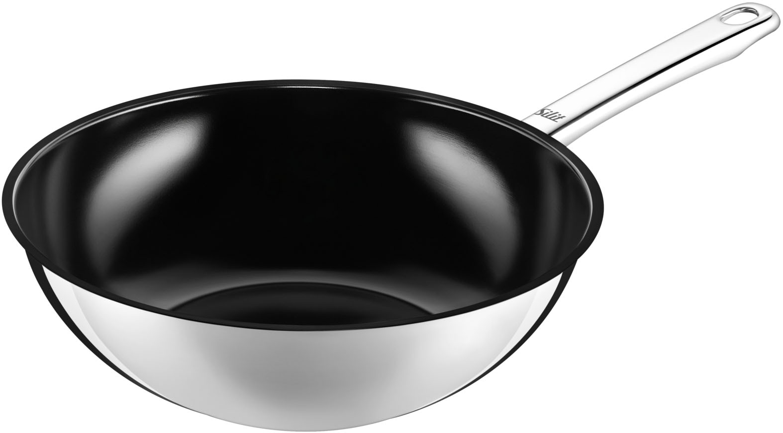 Wok »Wuhan«, Edelstahl 18/10, (1 tlg.), Ø 28 cm, Induktion