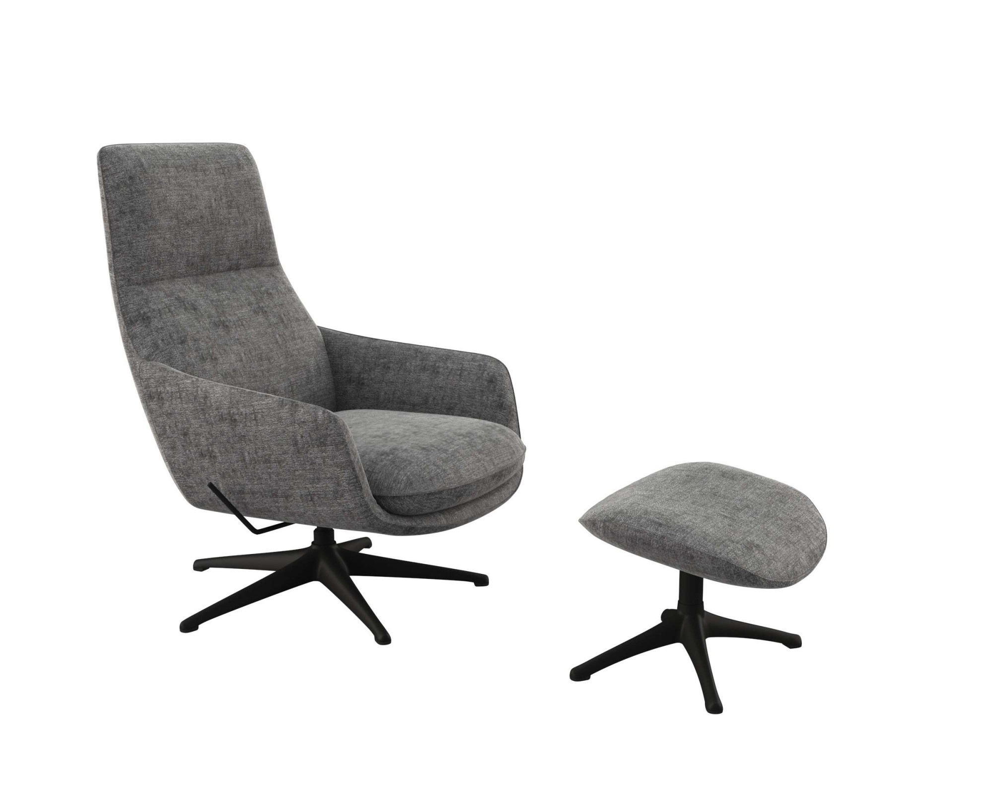 FLEXLUX Drehsessel »Marinella, OTTOs Choice, Relaxsessel, Entspannung mit Premium-Komfort« Liegefunktion, drehbar, Fuß schwarz