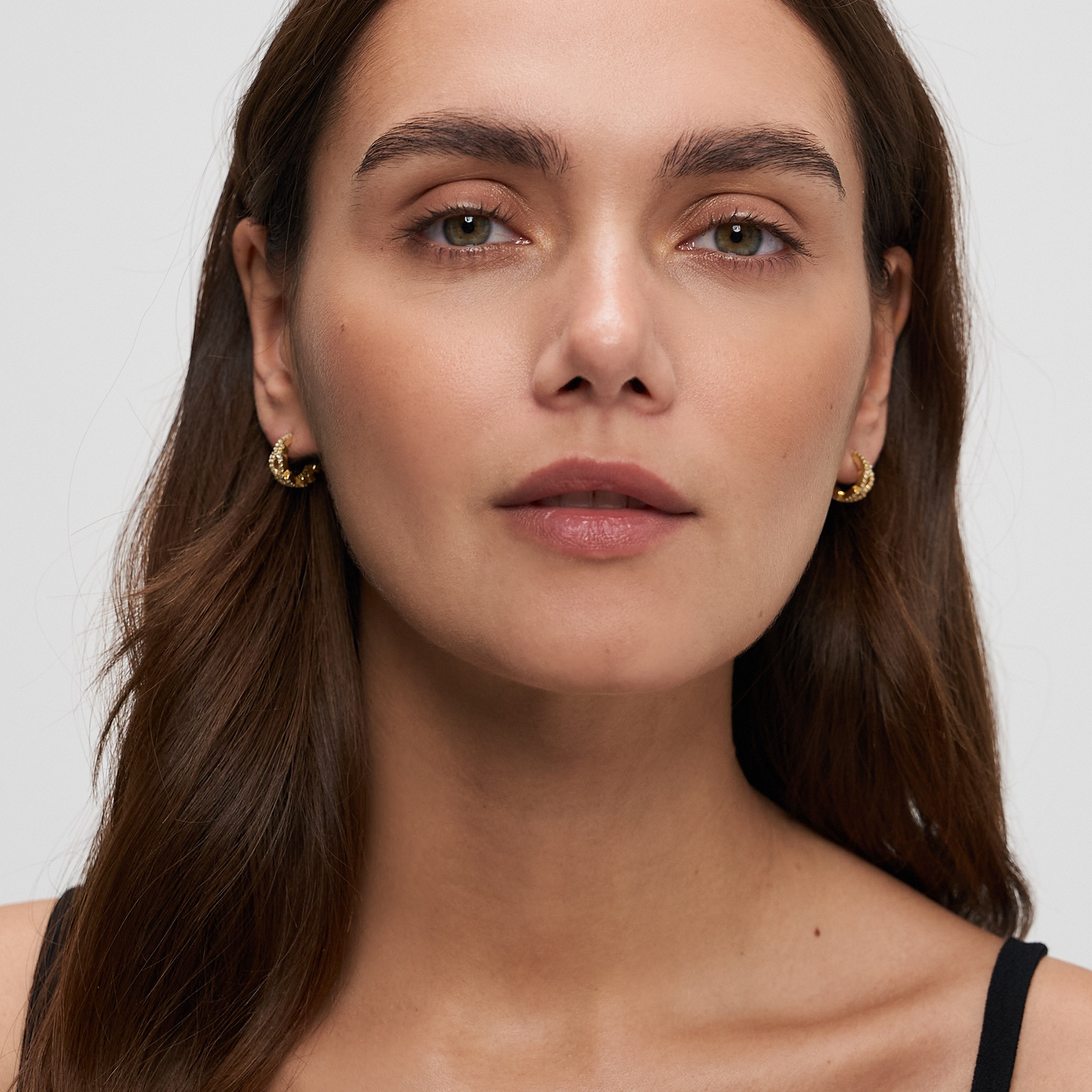 Tamaris Paar Creolen »Schmuck Geschenk Silber 925 Creole Love Letters« mit Zirkonia (synth.)