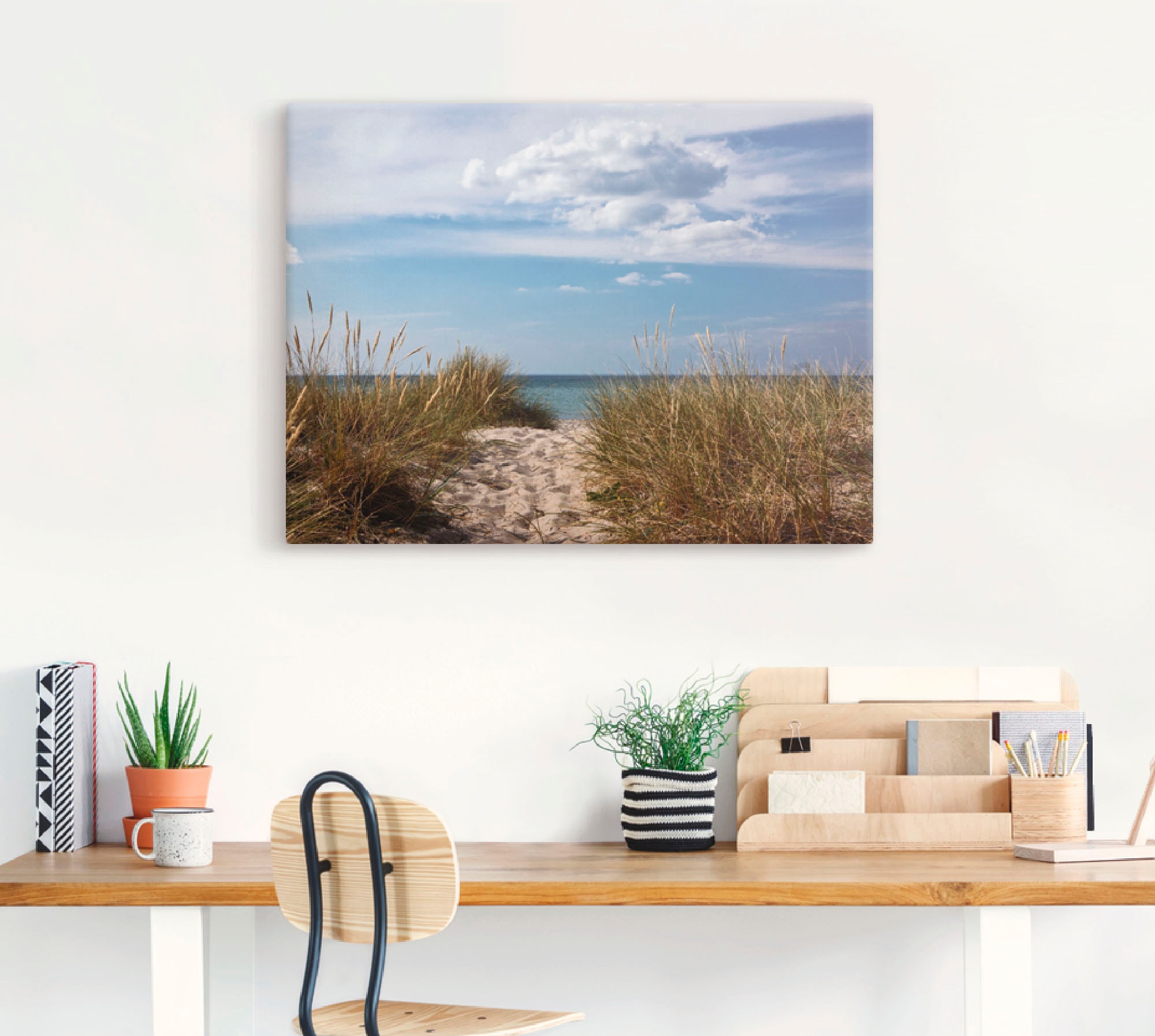 Artland Wandbild »Ostseestrand in Dänemark«, Strand, (1 St.), als Leinwandbild, Poster in verschied. Größen