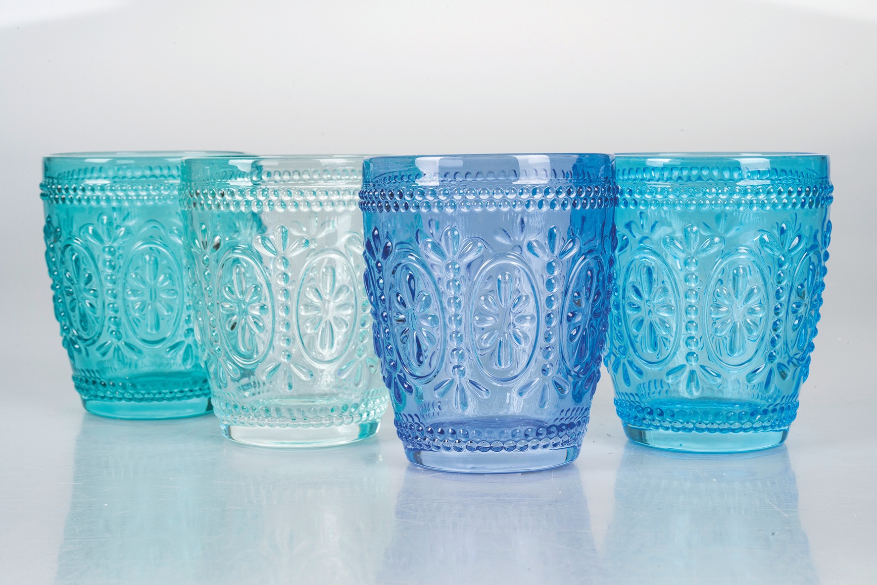 Villa d'Este Gläser-Set »Imperial Ocean«, (Set, 4 tlg.), Wassergläser-Set, 4-teilig, Inhalt 300 ml