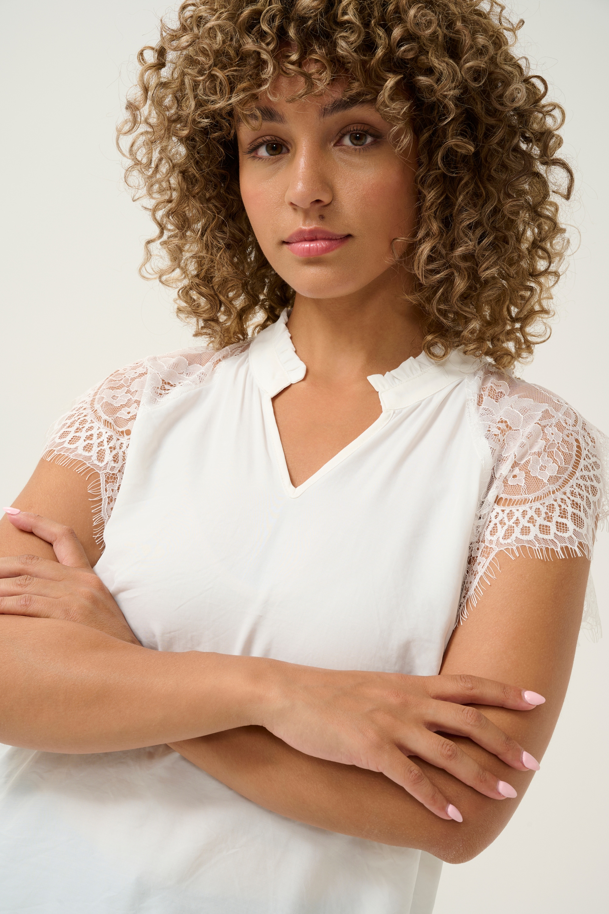 Cream Kurzarmbluse »Damen Bluse kurzarm CRNola«