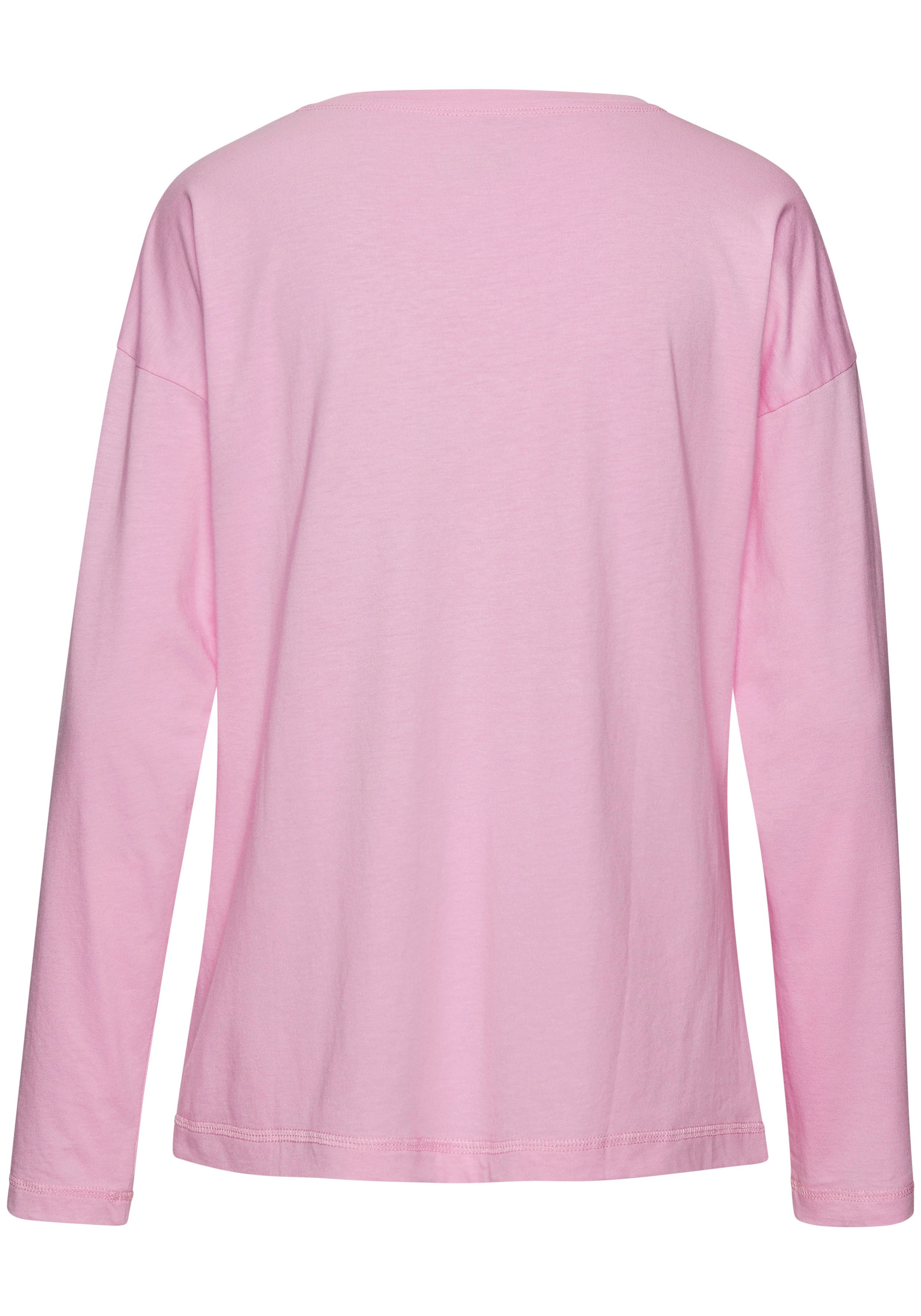 Vivance Dreams Pyjamaoberteil, mit Frontdruck