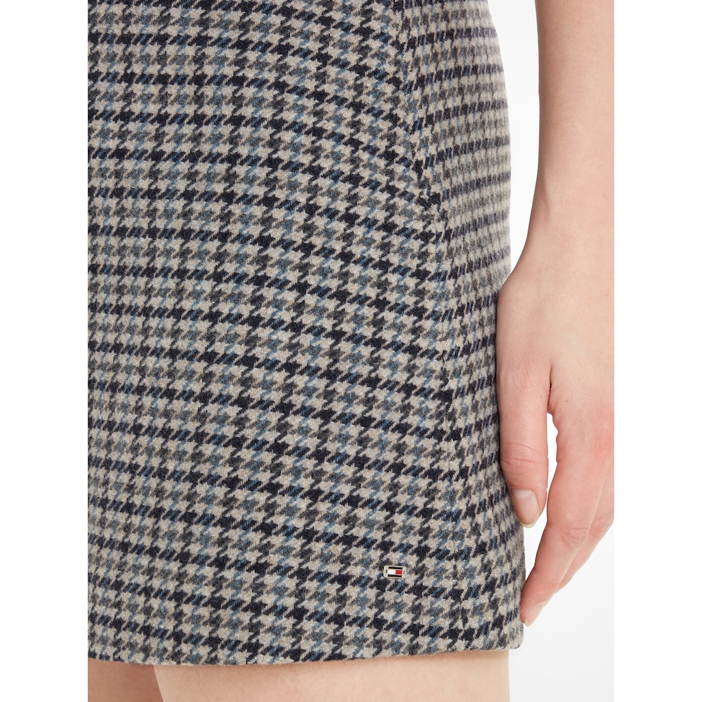 Tommy Hilfiger A-Linien-Rock »WOOL CHECK MINI SKIRT«