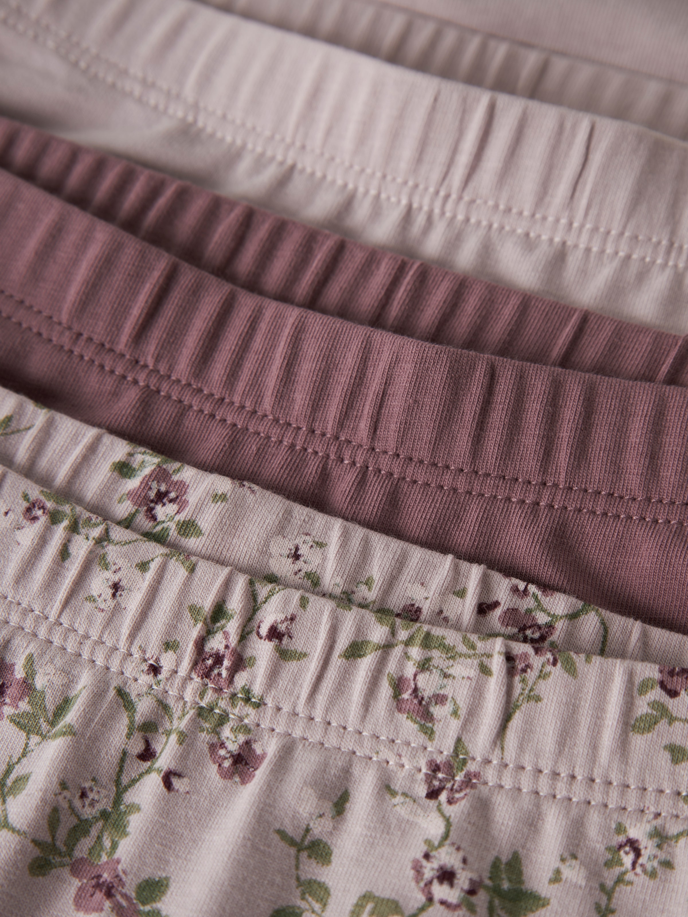 Name It Hipster »NMFTIGHTS 3P VIOLETFLOWER NOOS« Packung, 3 Stk. Baumwollmischung, uni und bedruckt im Set