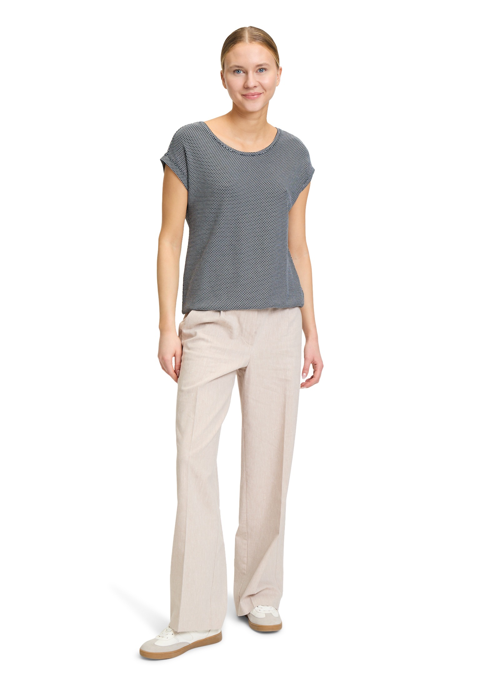 Betty&Co Kurzarmshirt »Casual-Shirt mit Struktur«
