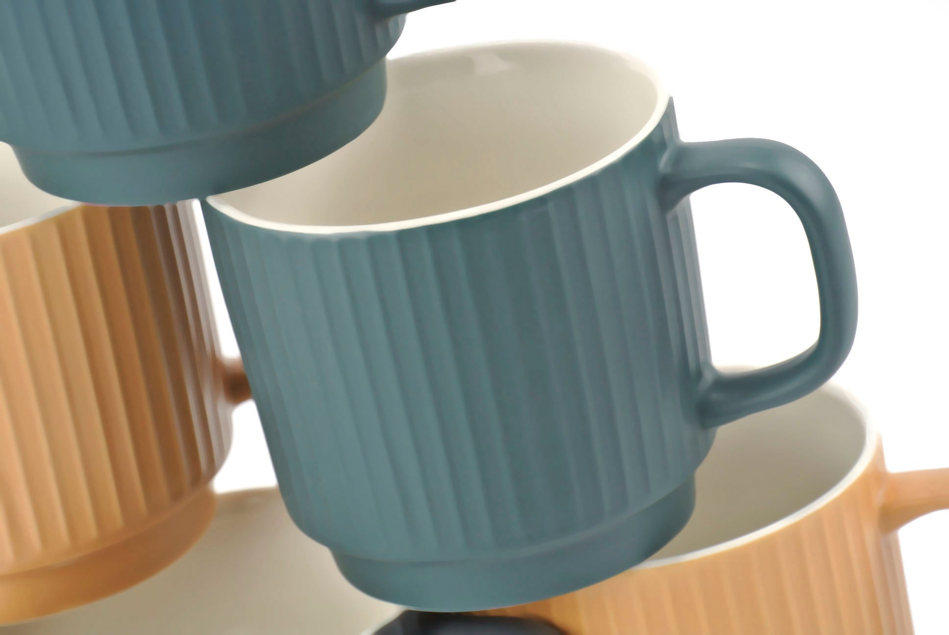 Retsch Arzberg Becher »NATURE« reliefiertes Porzellan mit kleinem Standfuß in topaktuellen Farben